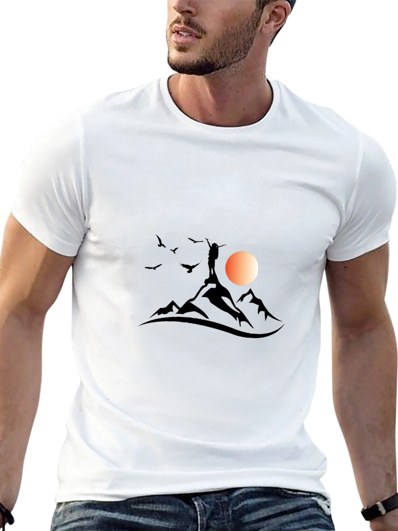 Mountain Sunset Graphic Tee - Adventure Ready!