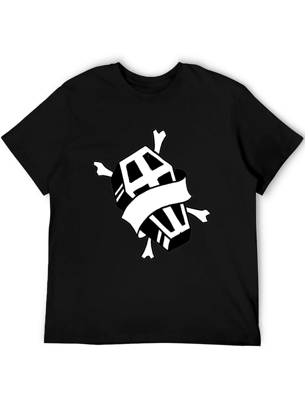 Coffin & Crossbones Graphic T-Shirt - Black