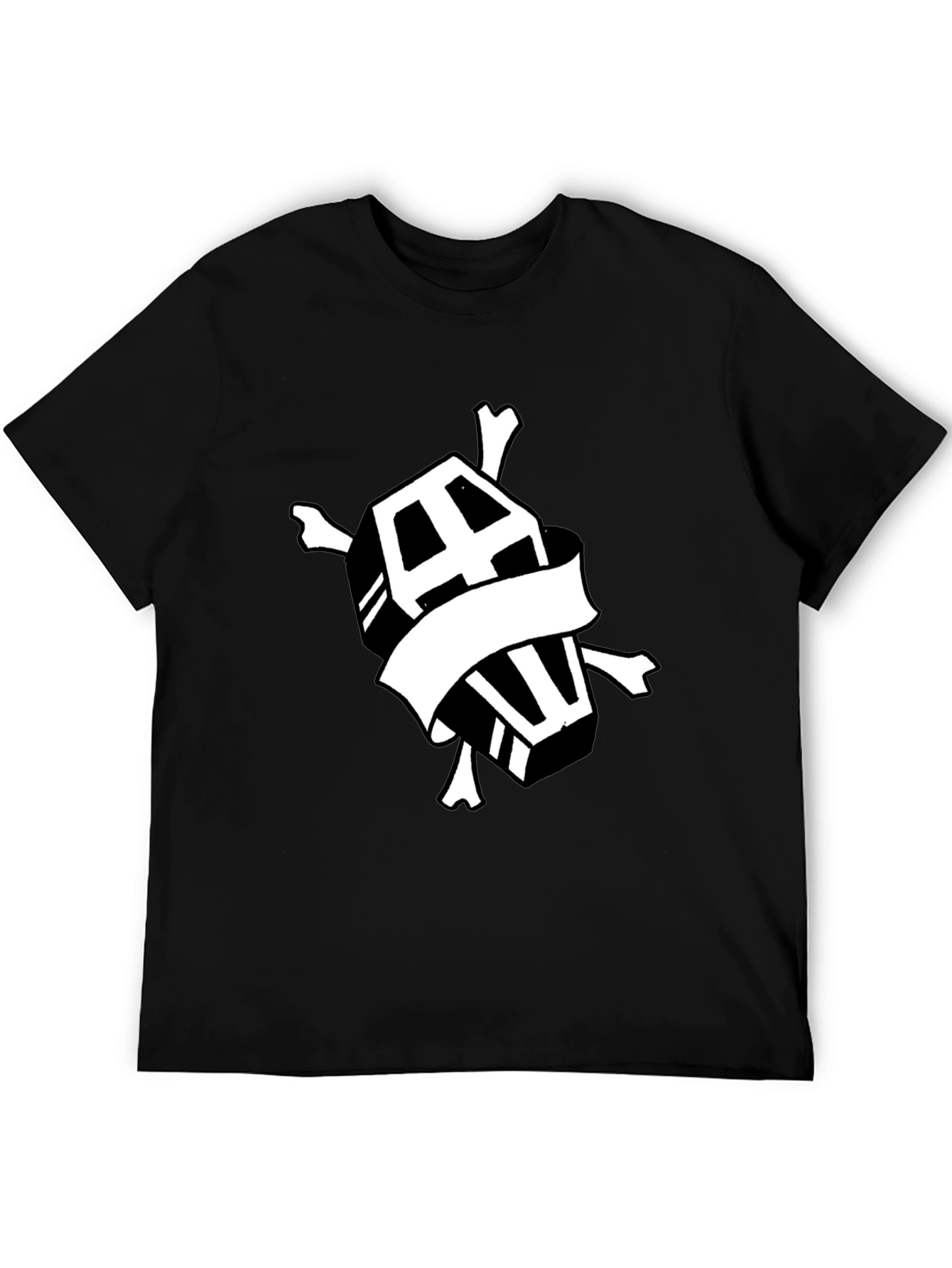 Coffin & Crossbones Graphic T-Shirt - Black