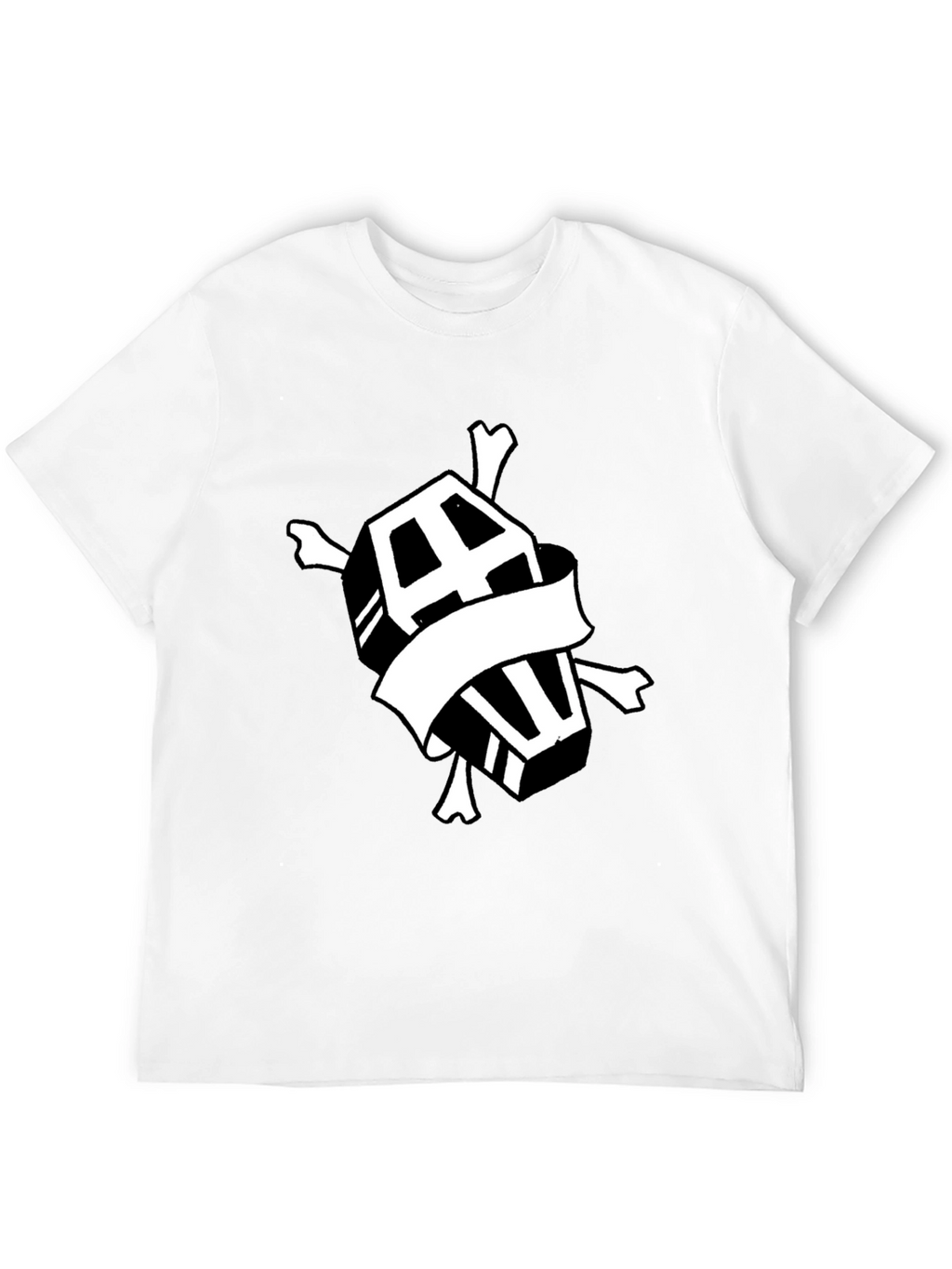 Coffin & Crossbones Graphic T-Shirt - Black