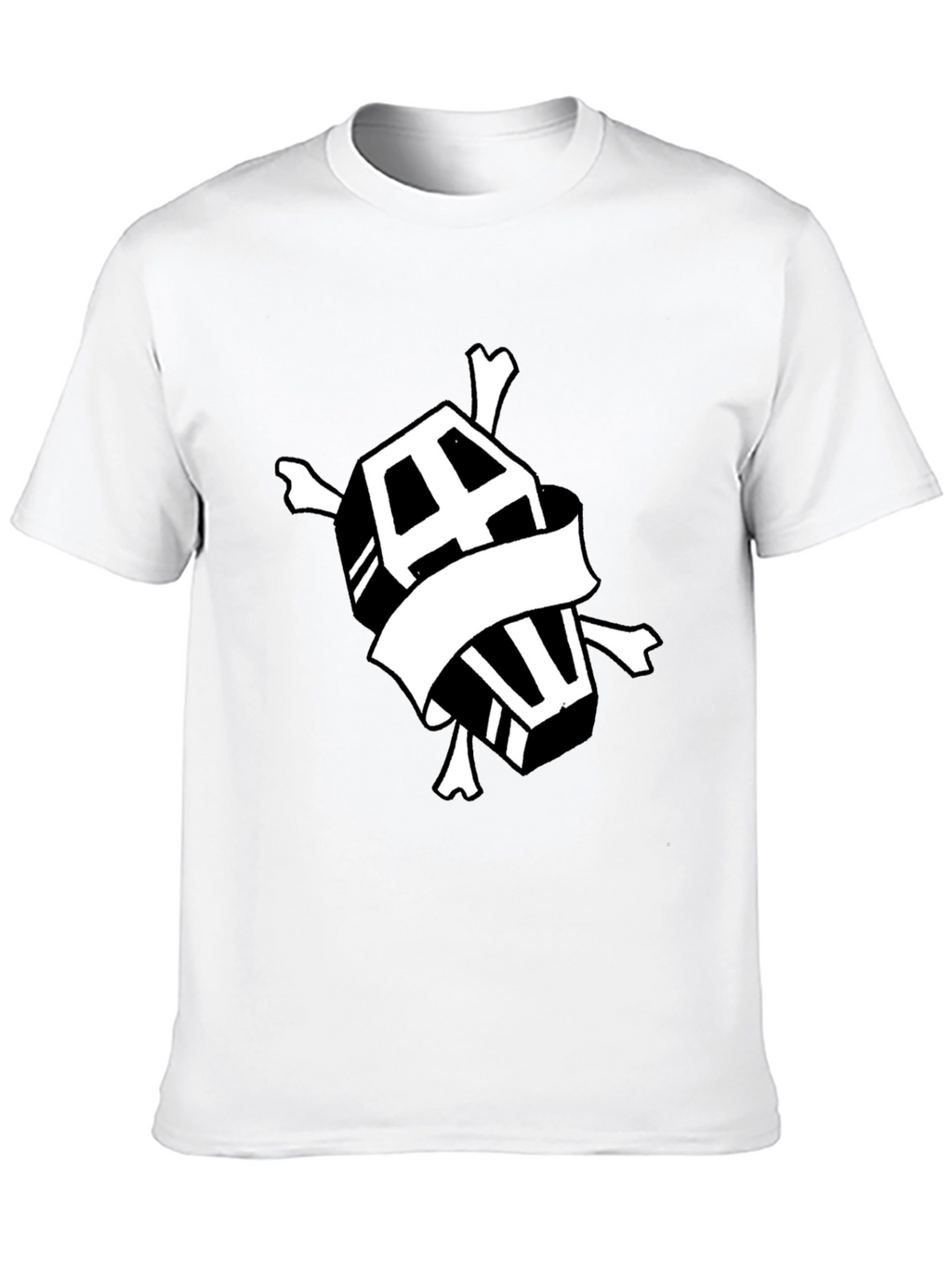 Coffin & Crossbones Graphic T-Shirt - Black