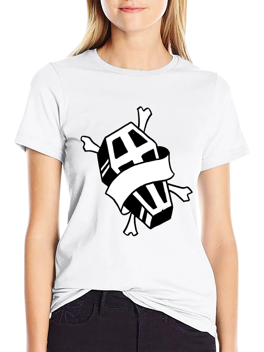 Coffin & Crossbones Graphic T-Shirt - Black