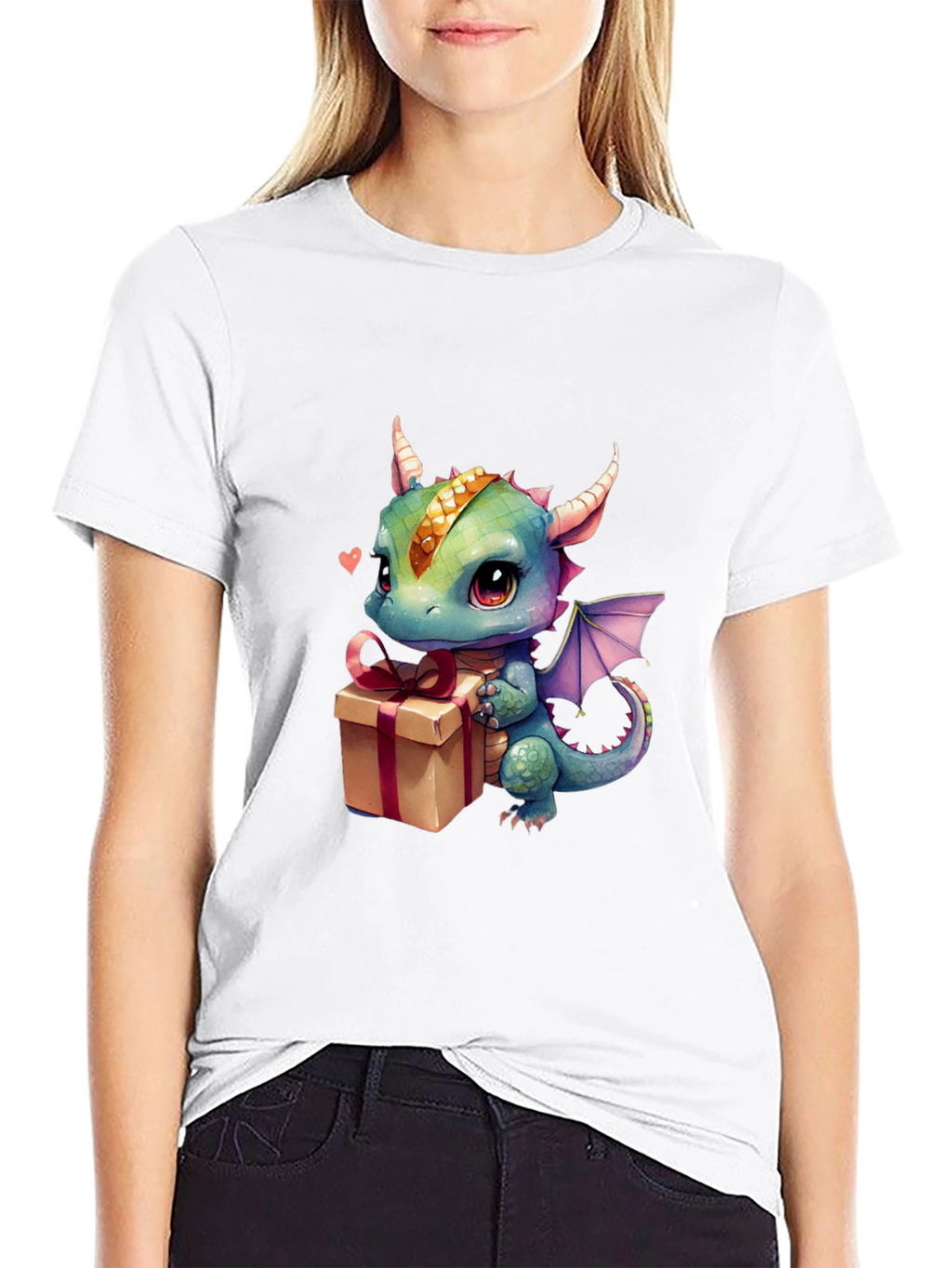 Dragon Gift T-Shirt - Cute Cartoon Animal Tee