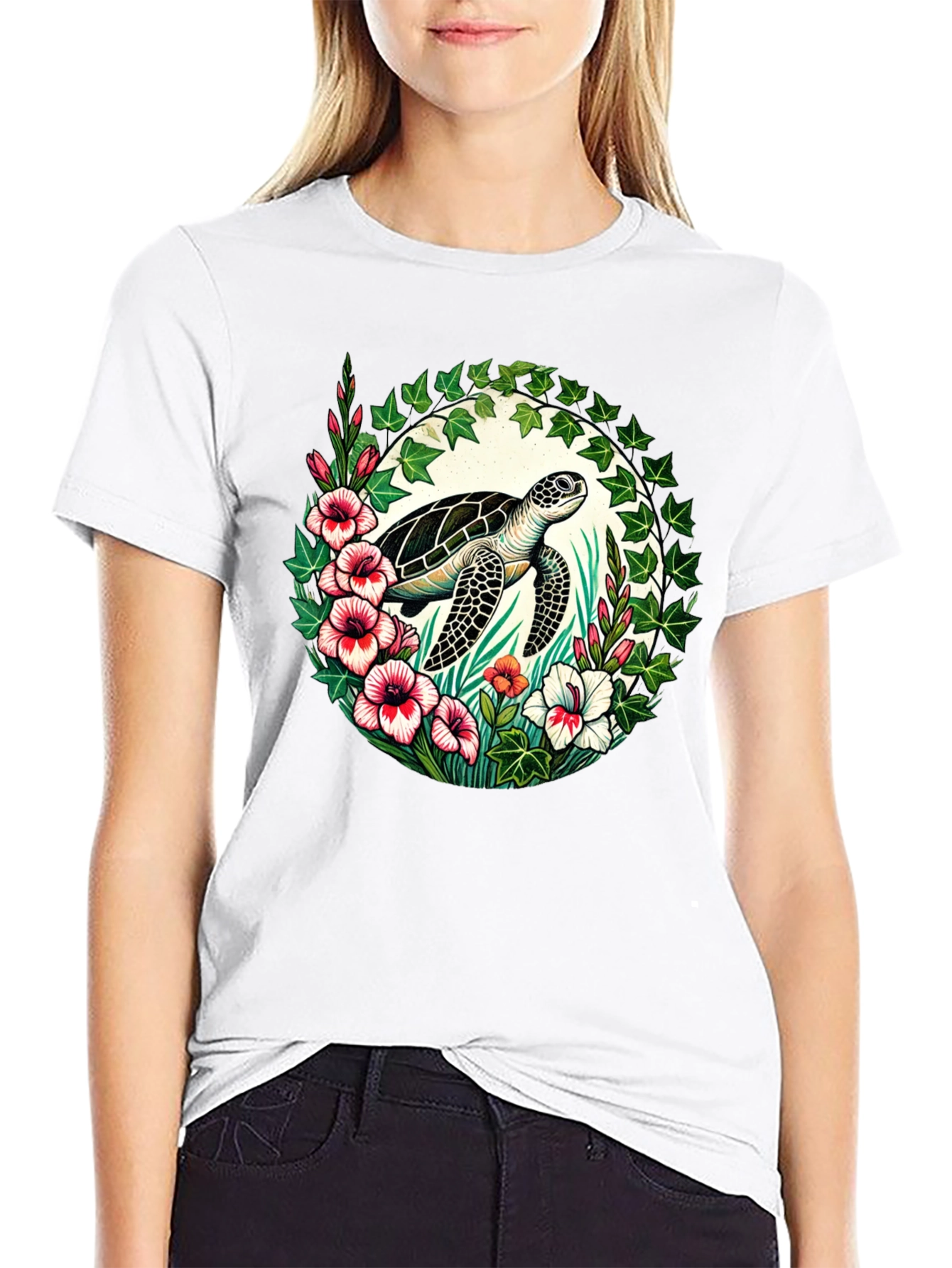 Turtle Floral T-Shirt