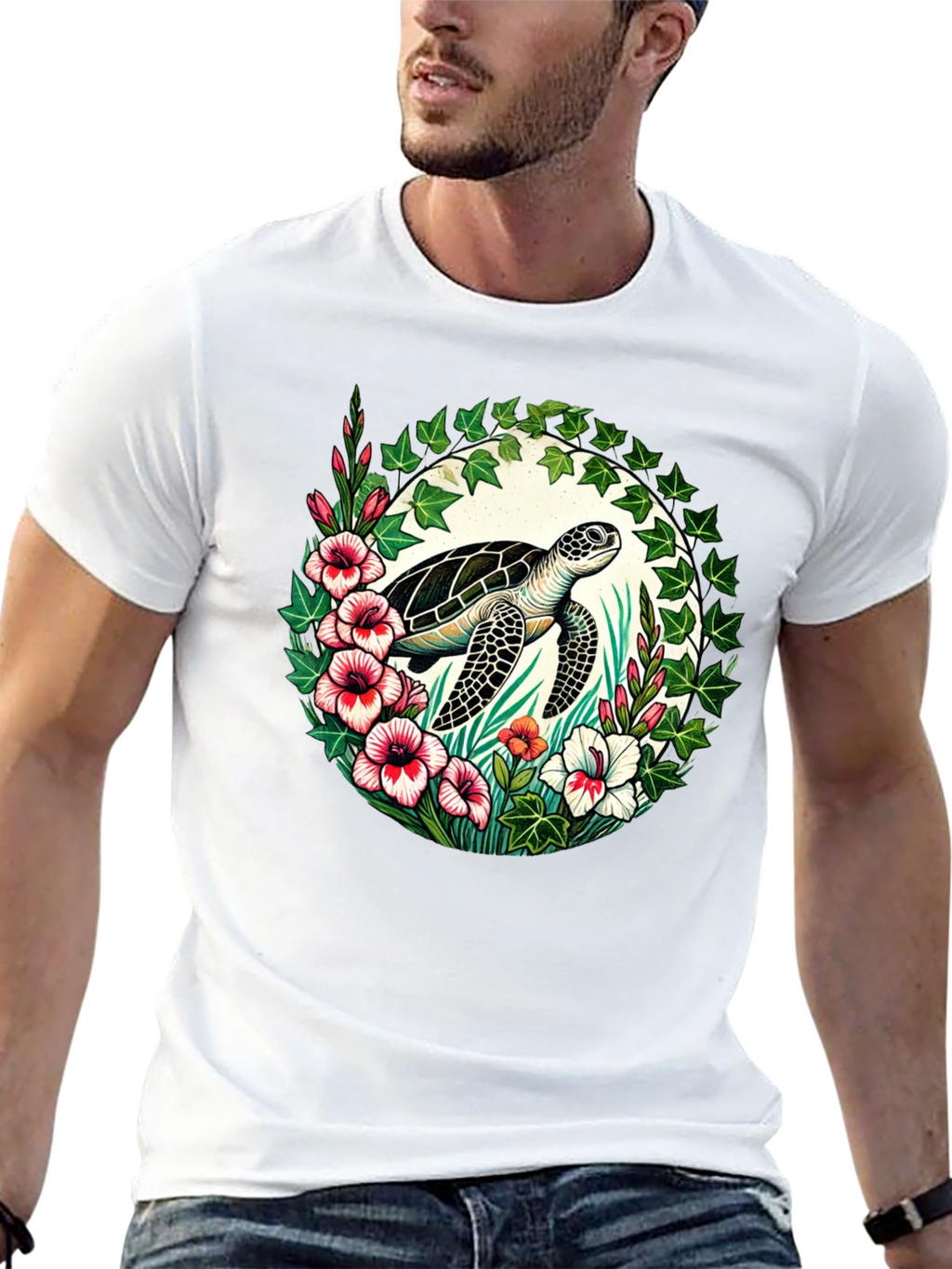 Turtle Floral T-Shirt