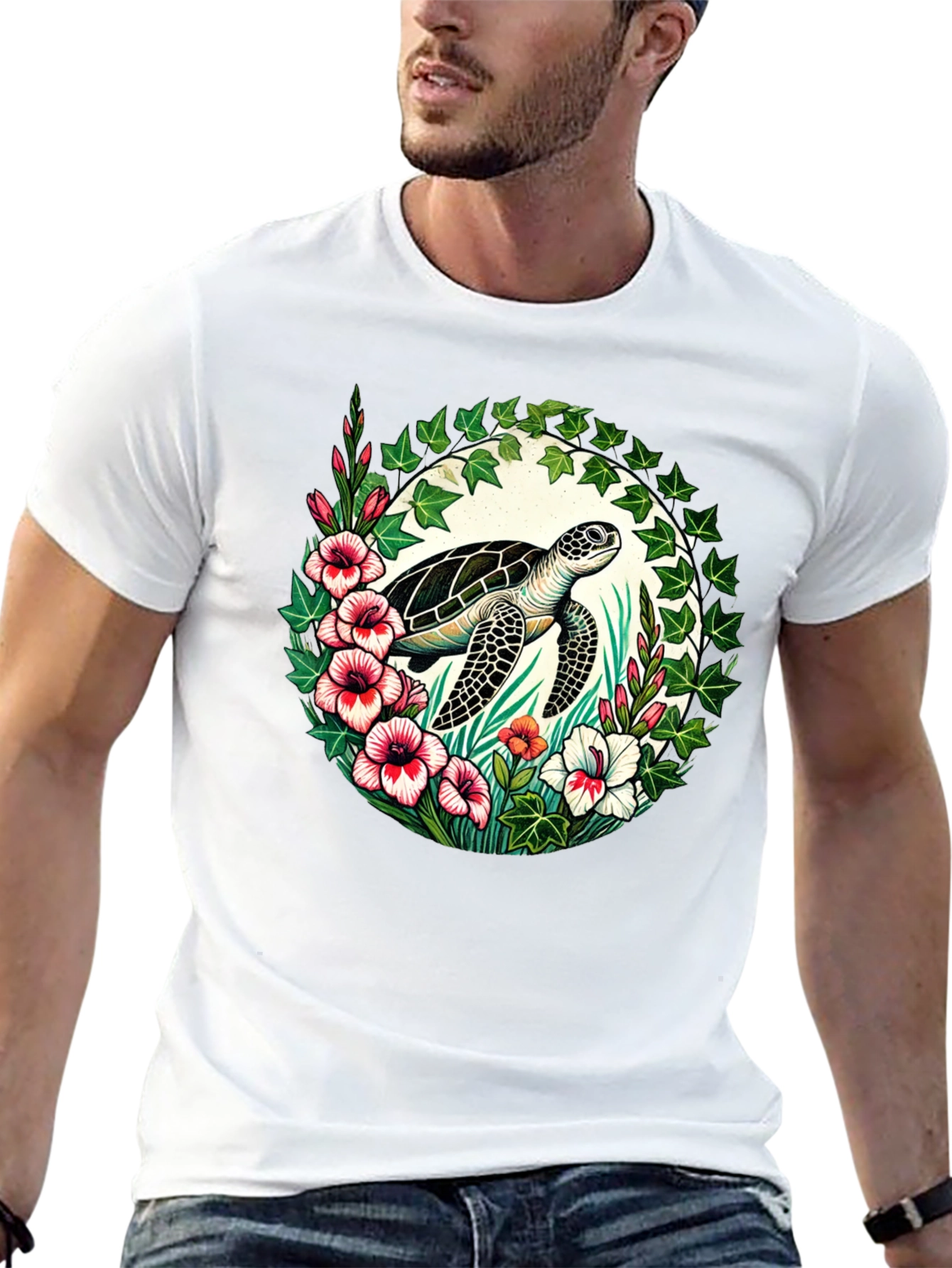 Turtle Floral T-Shirt