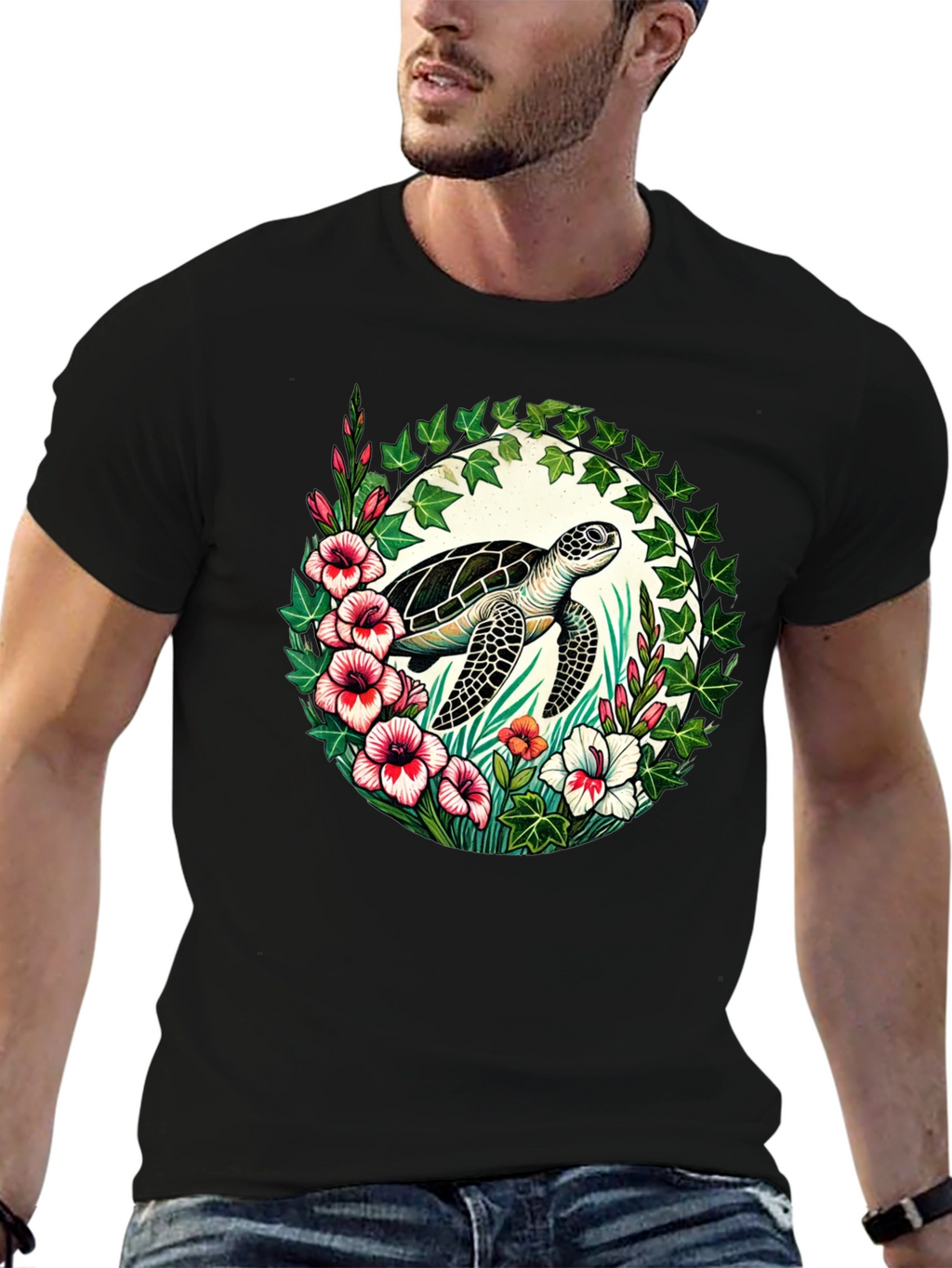Turtle Floral T-Shirt