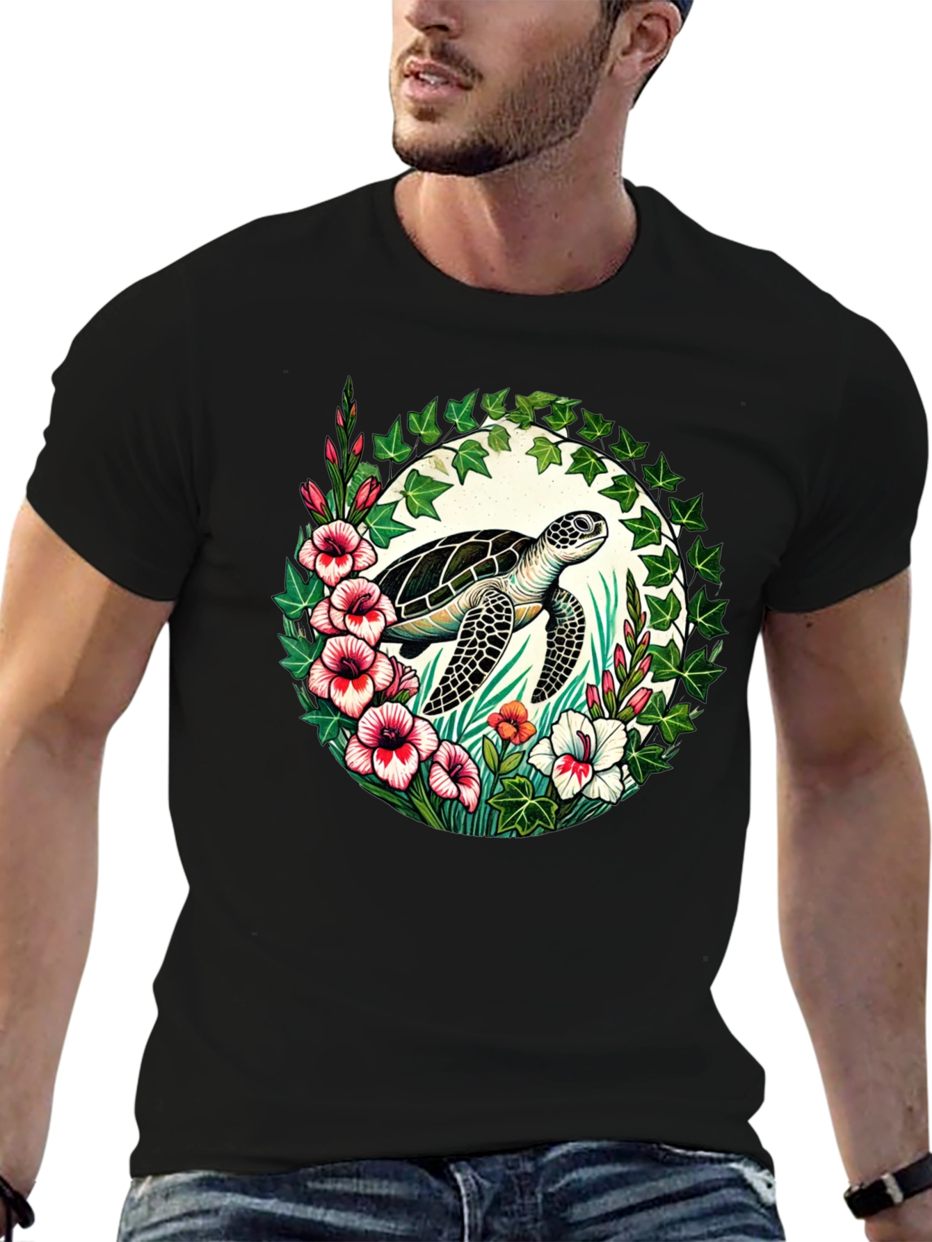 Turtle Floral T-Shirt