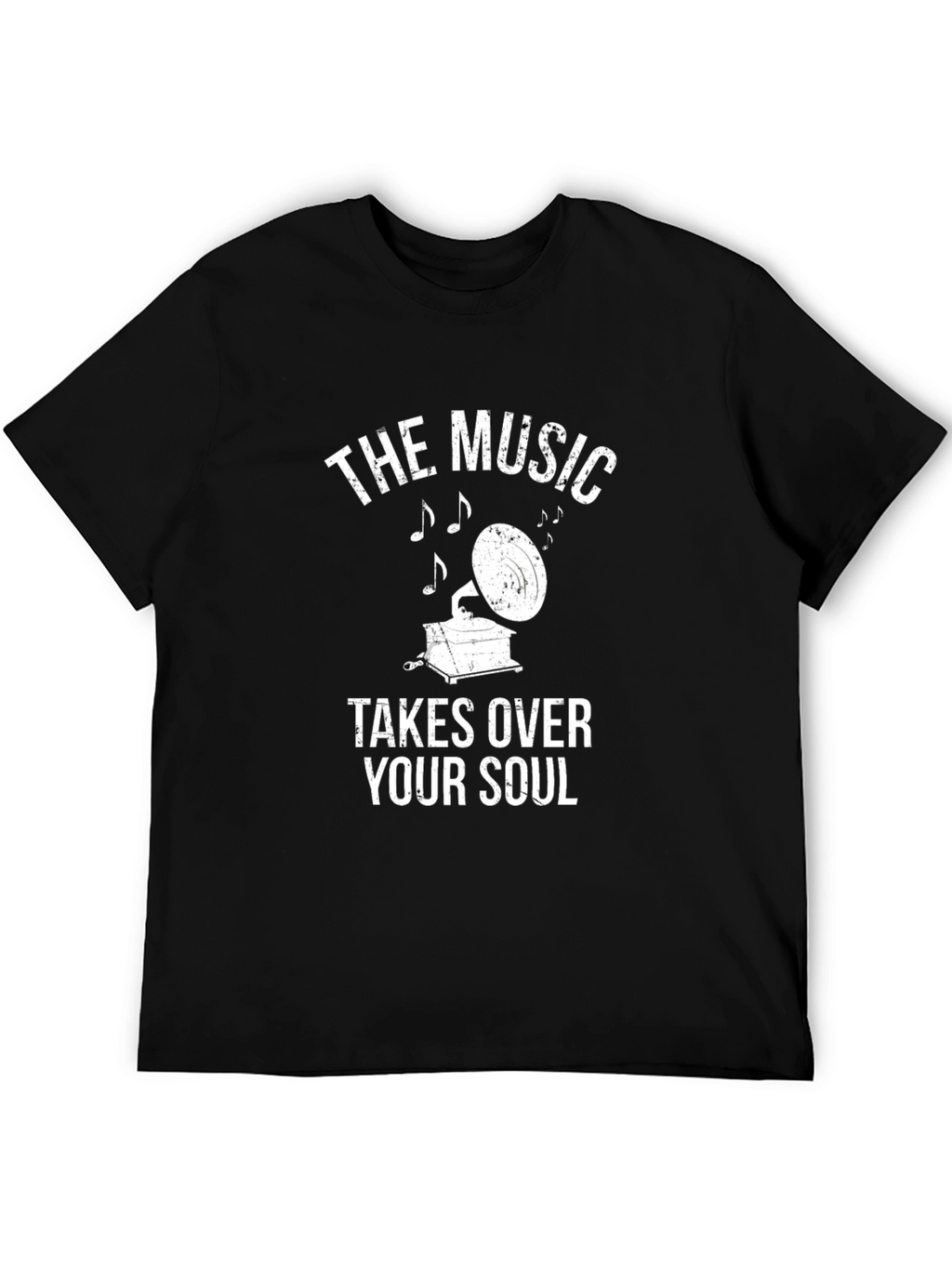 The Music Takes Over Your Soul Black Tee