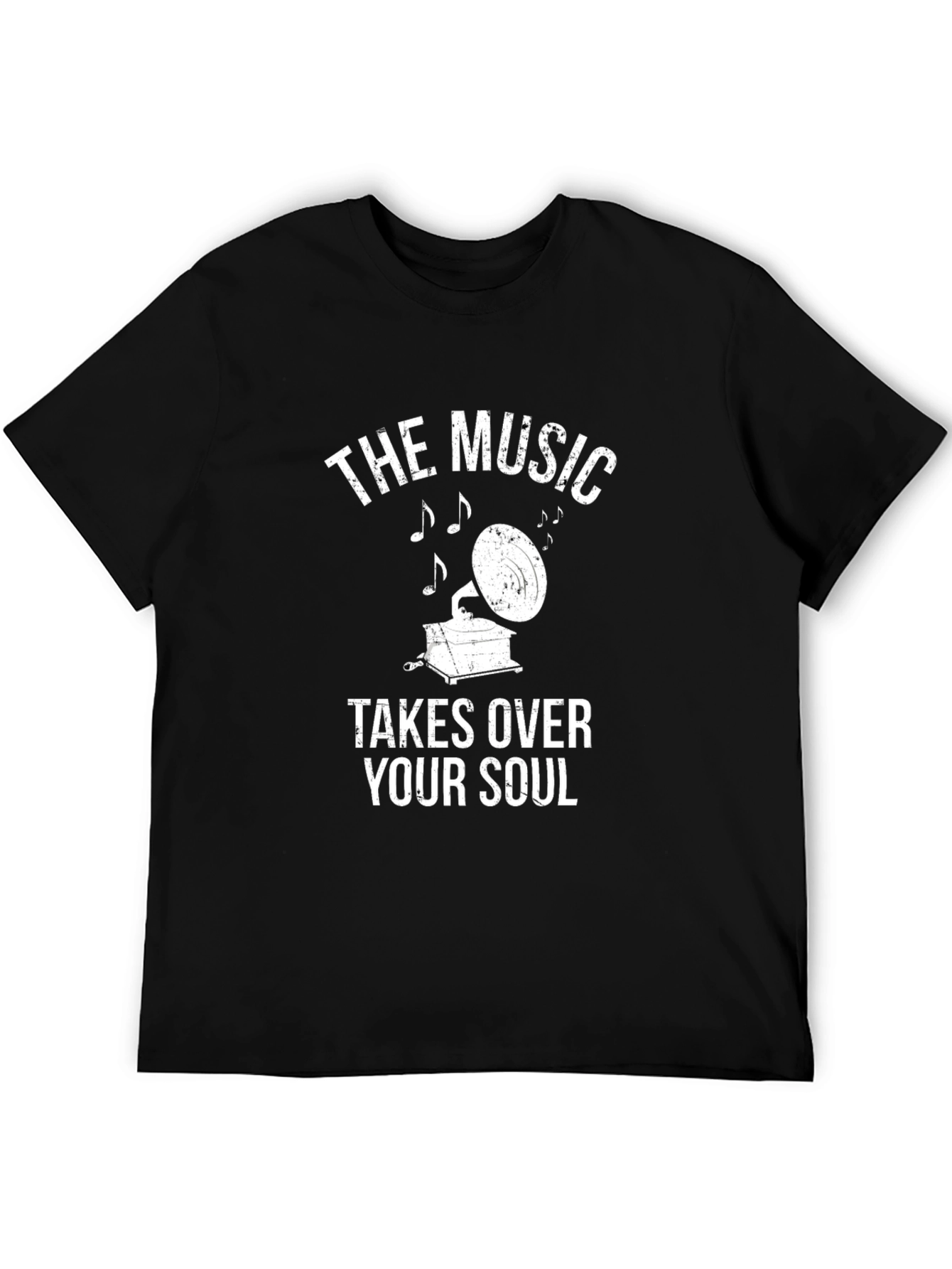 The Music Takes Over Your Soul Black Tee
