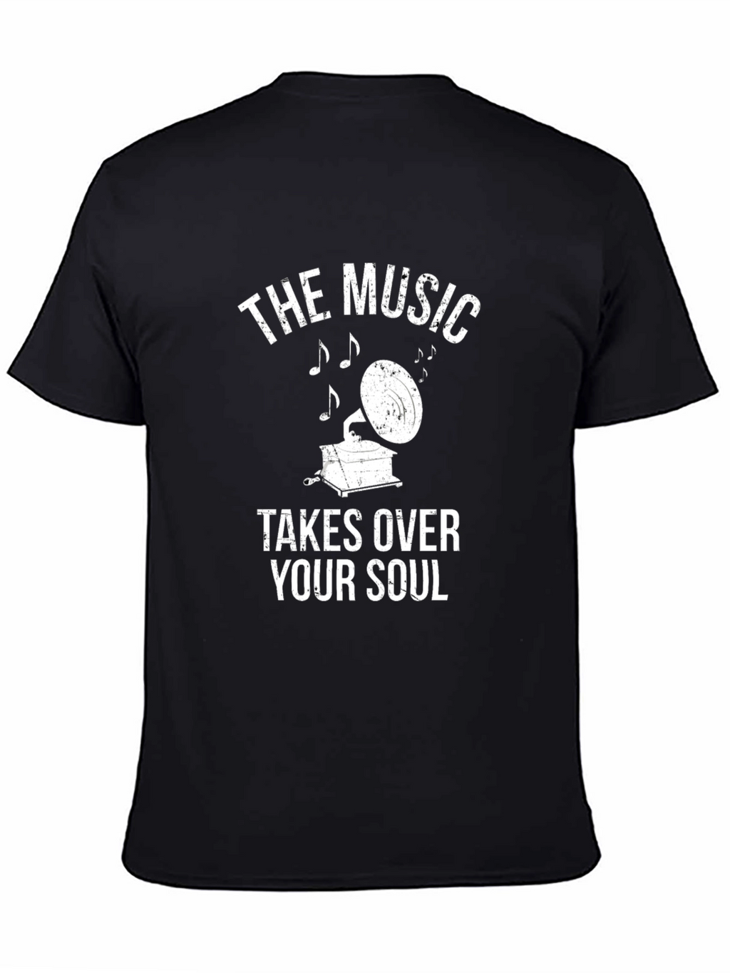 The Music Takes Over Your Soul Black Tee