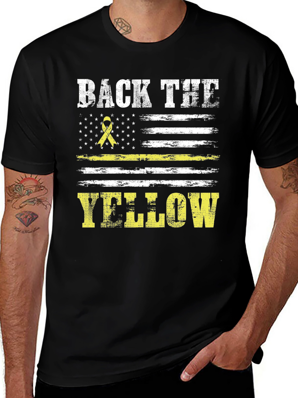 Back the Yellow T-Shirt - Support Our Heroes