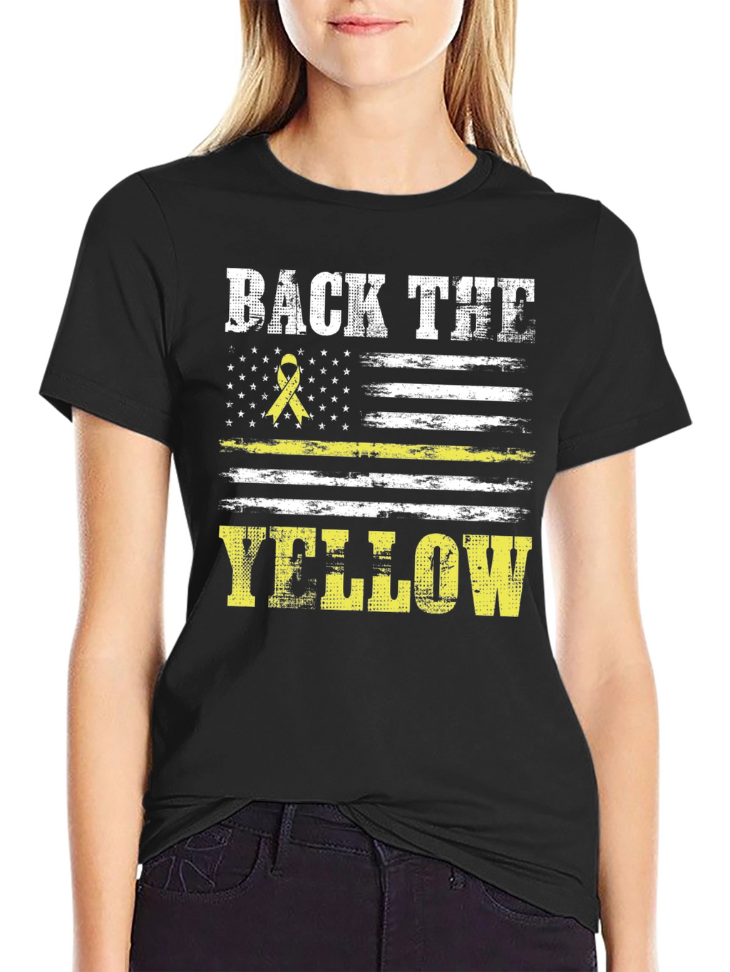 Back the Yellow T-Shirt - Support Our Heroes