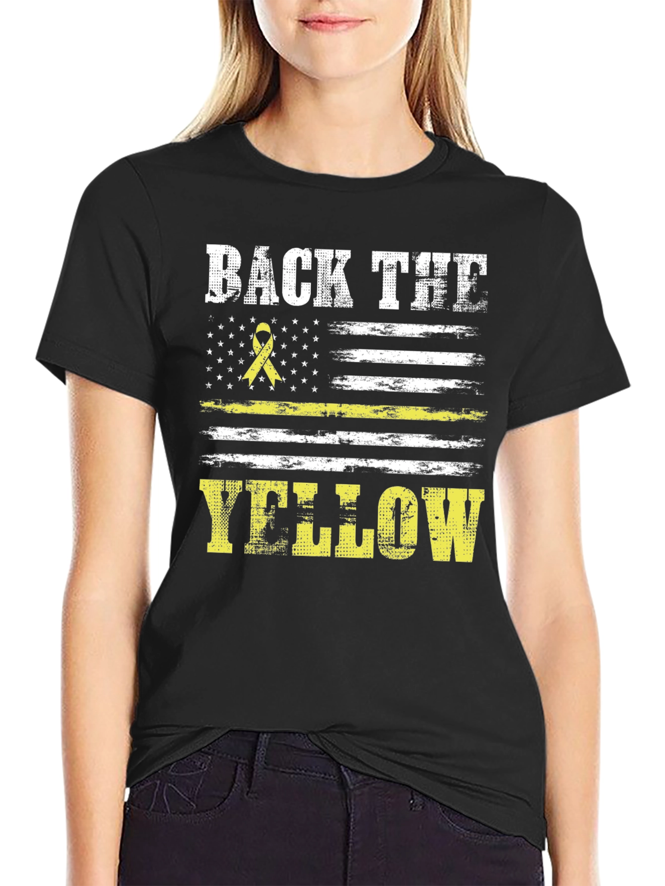 Back the Yellow T-Shirt - Support Our Heroes