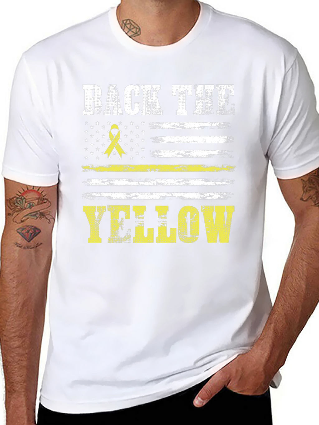 Back the Yellow T-Shirt - Support Our Heroes