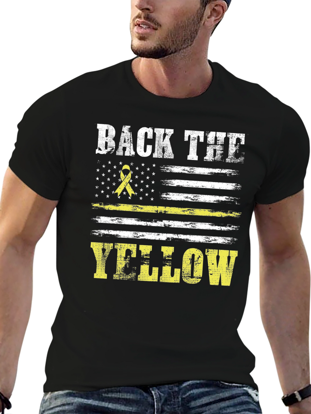 Back the Yellow T-Shirt - Support Our Heroes