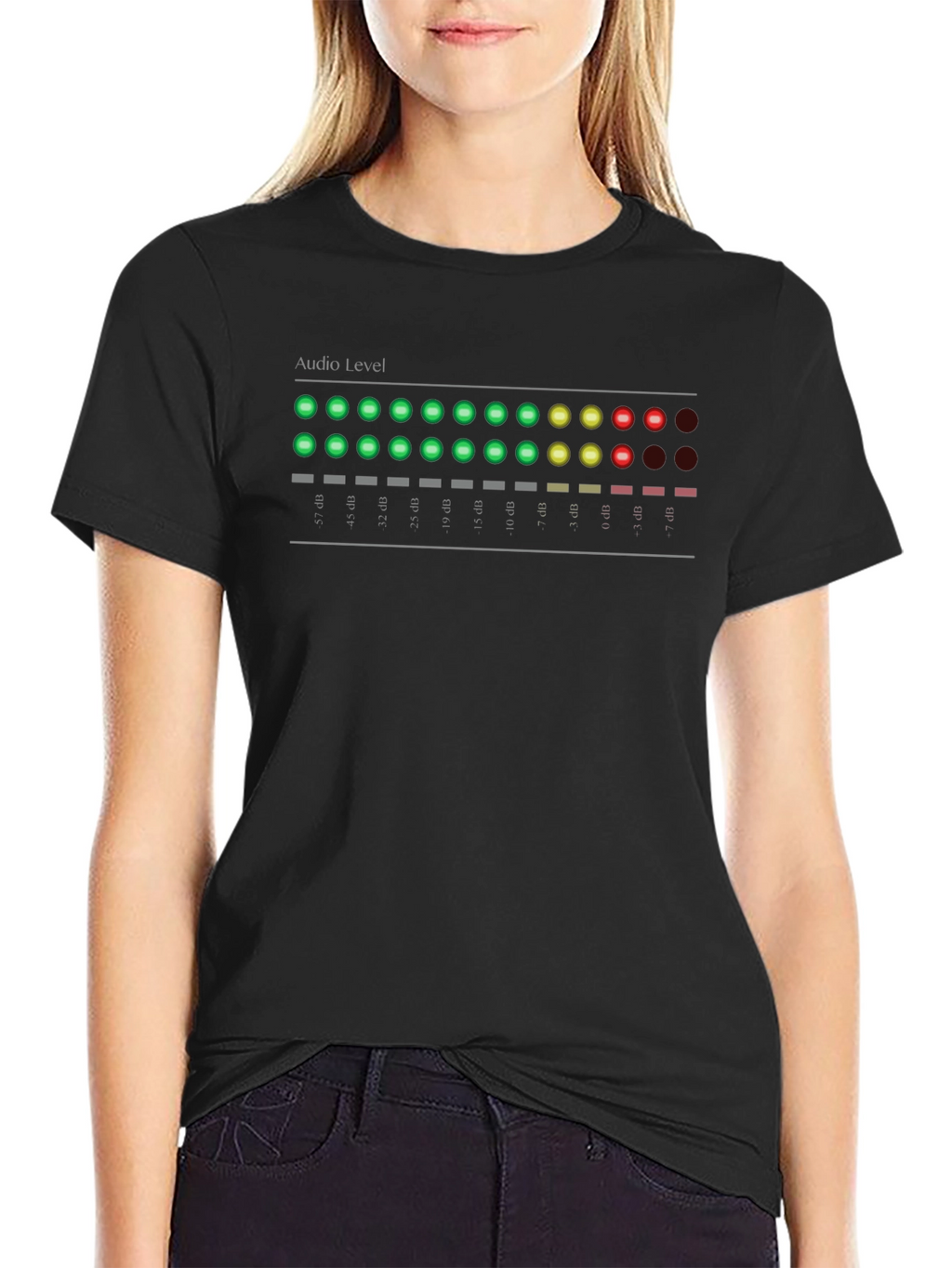 Audio Level T-Shirt - Black Graphic Tee
