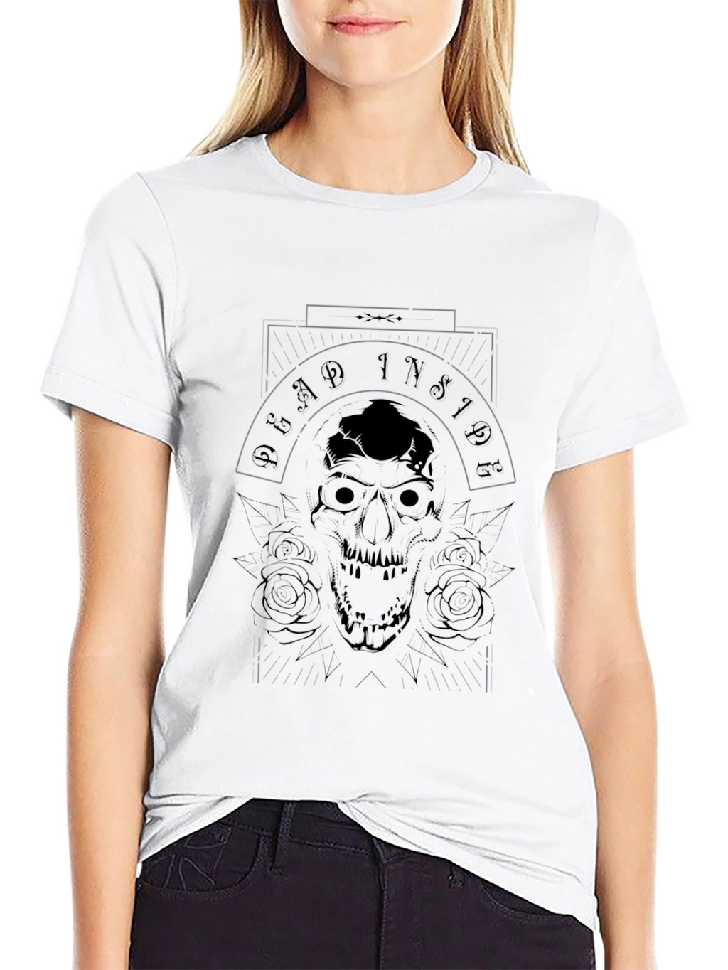 Dead Inside Graphic Print T-Shirt