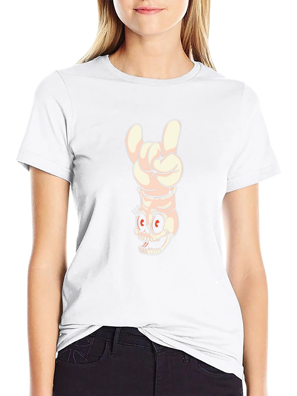 Rock On Skeleton Graphic Tee