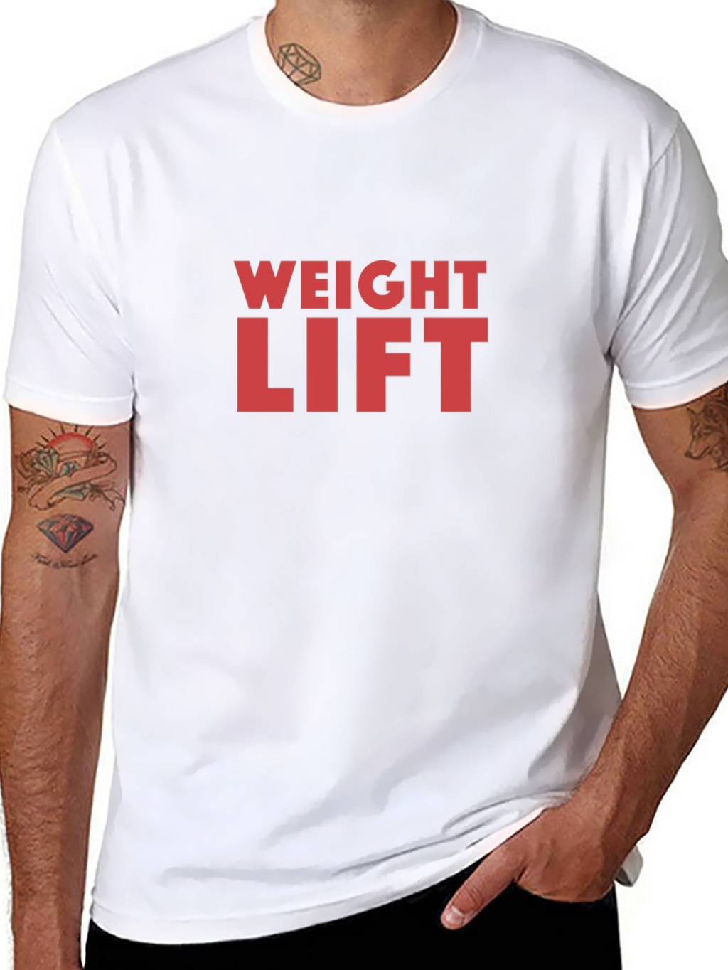 Weight Lift Graphic Tee - Black
