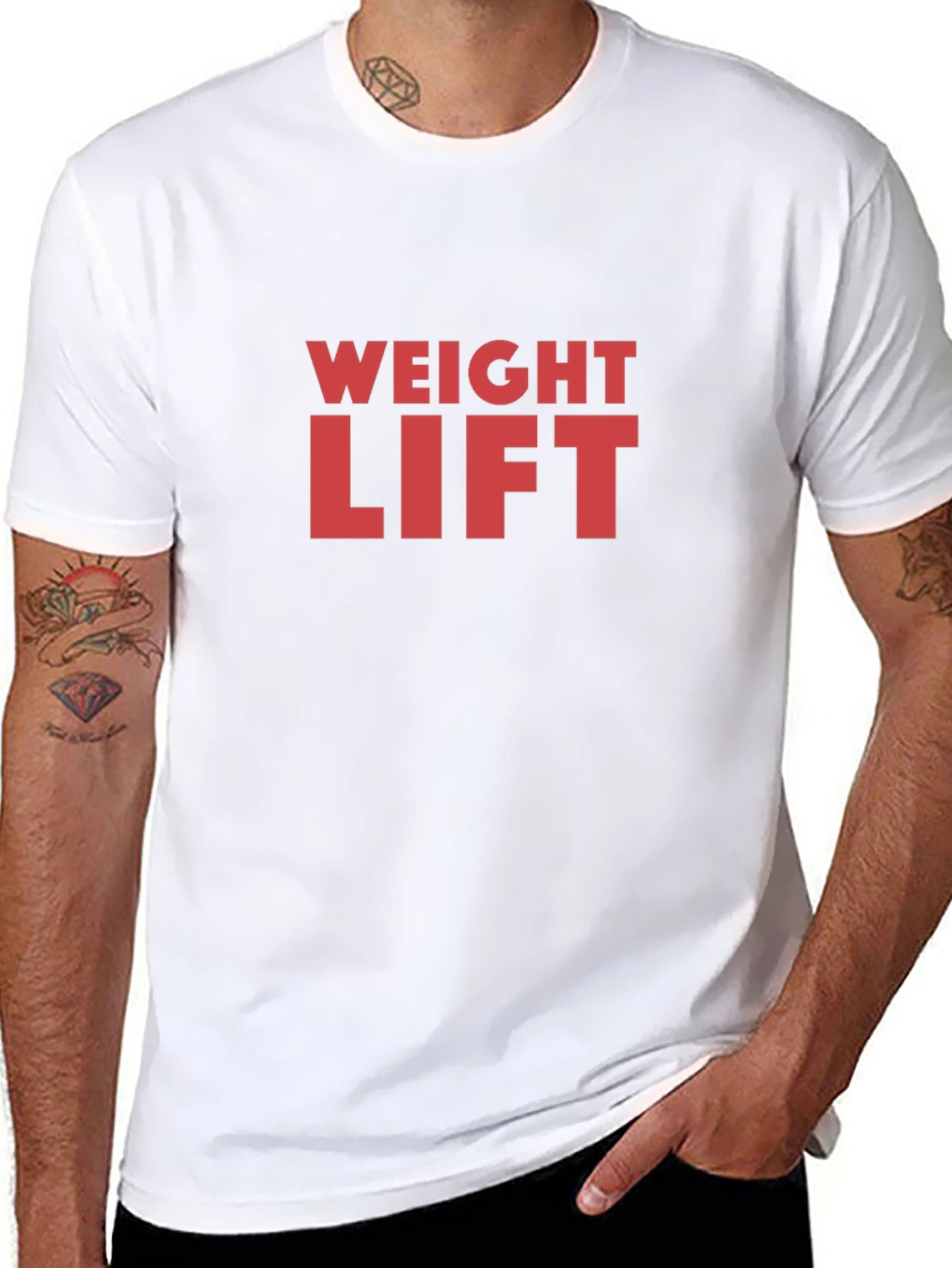Weight Lift Graphic Tee - Black