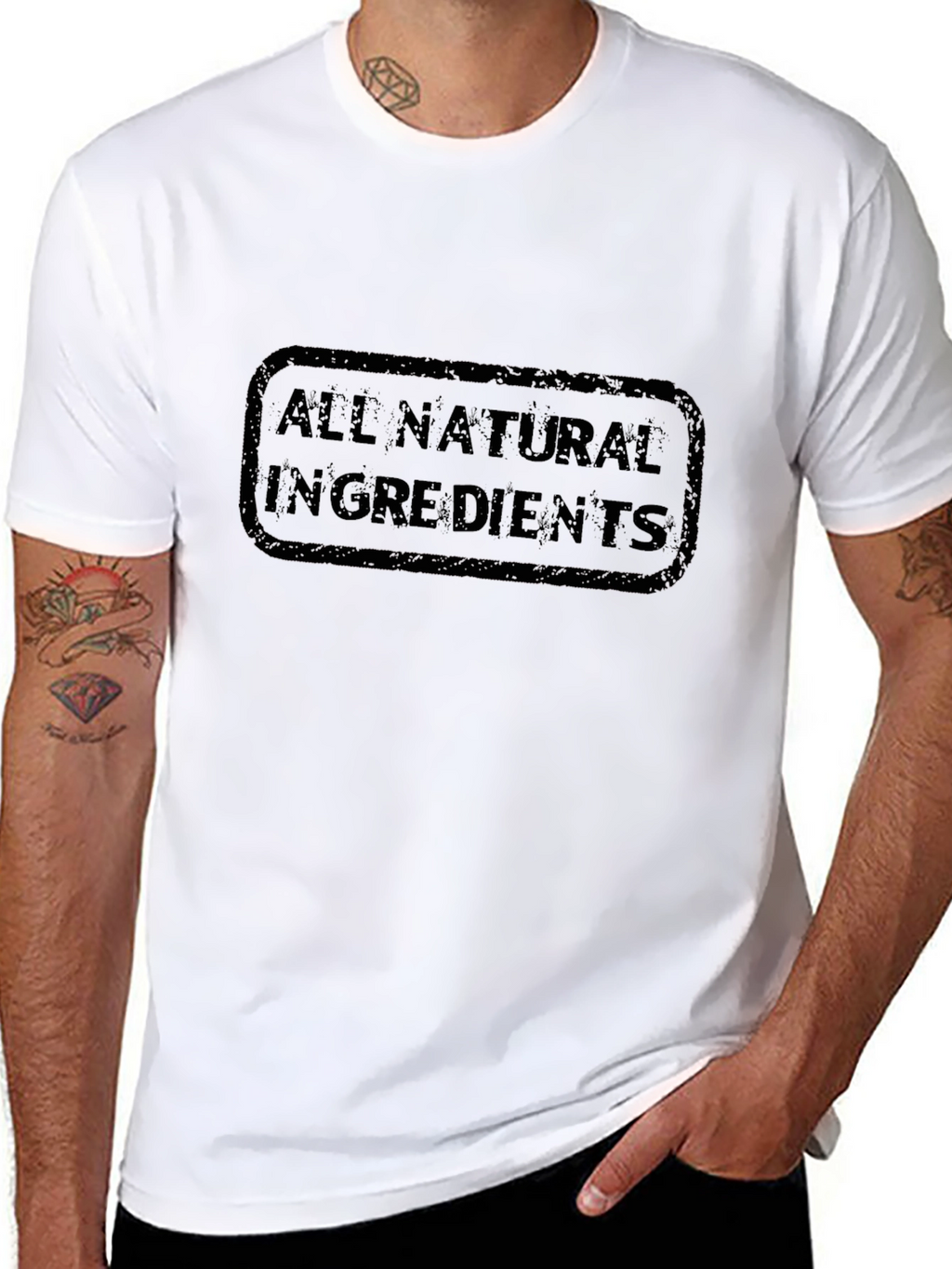 All Natural Ingredients Black T-Shirt