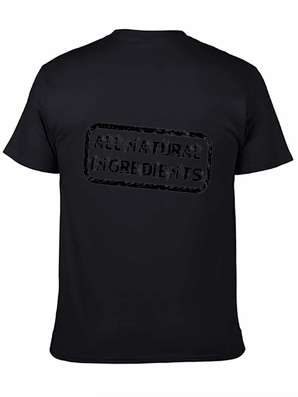 All Natural Ingredients Black T-Shirt
