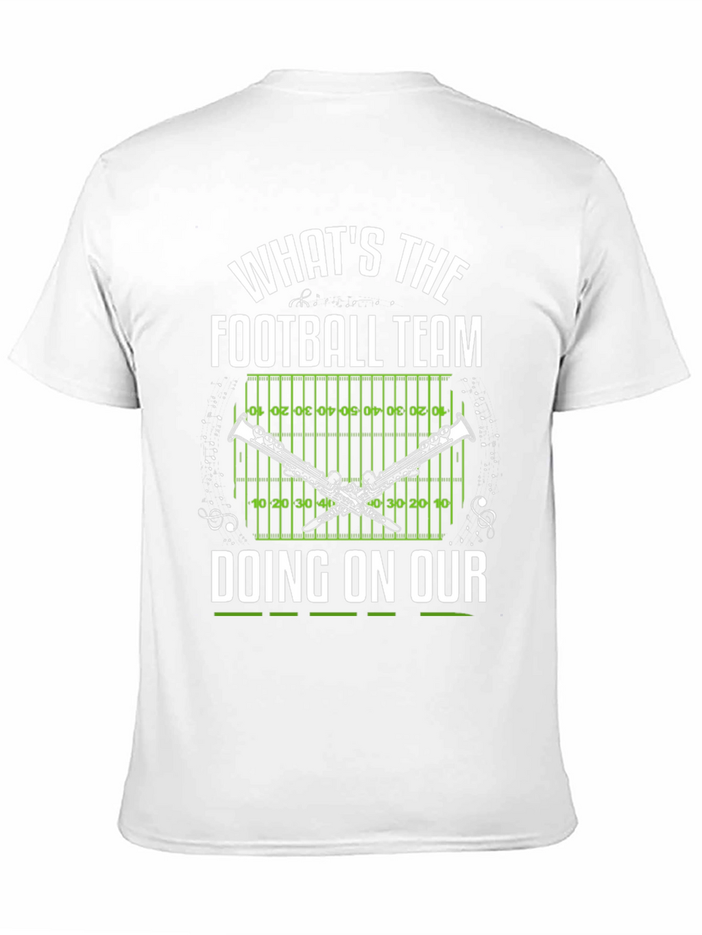 Funny Band T-Shirt: Football Team Clarinet Player