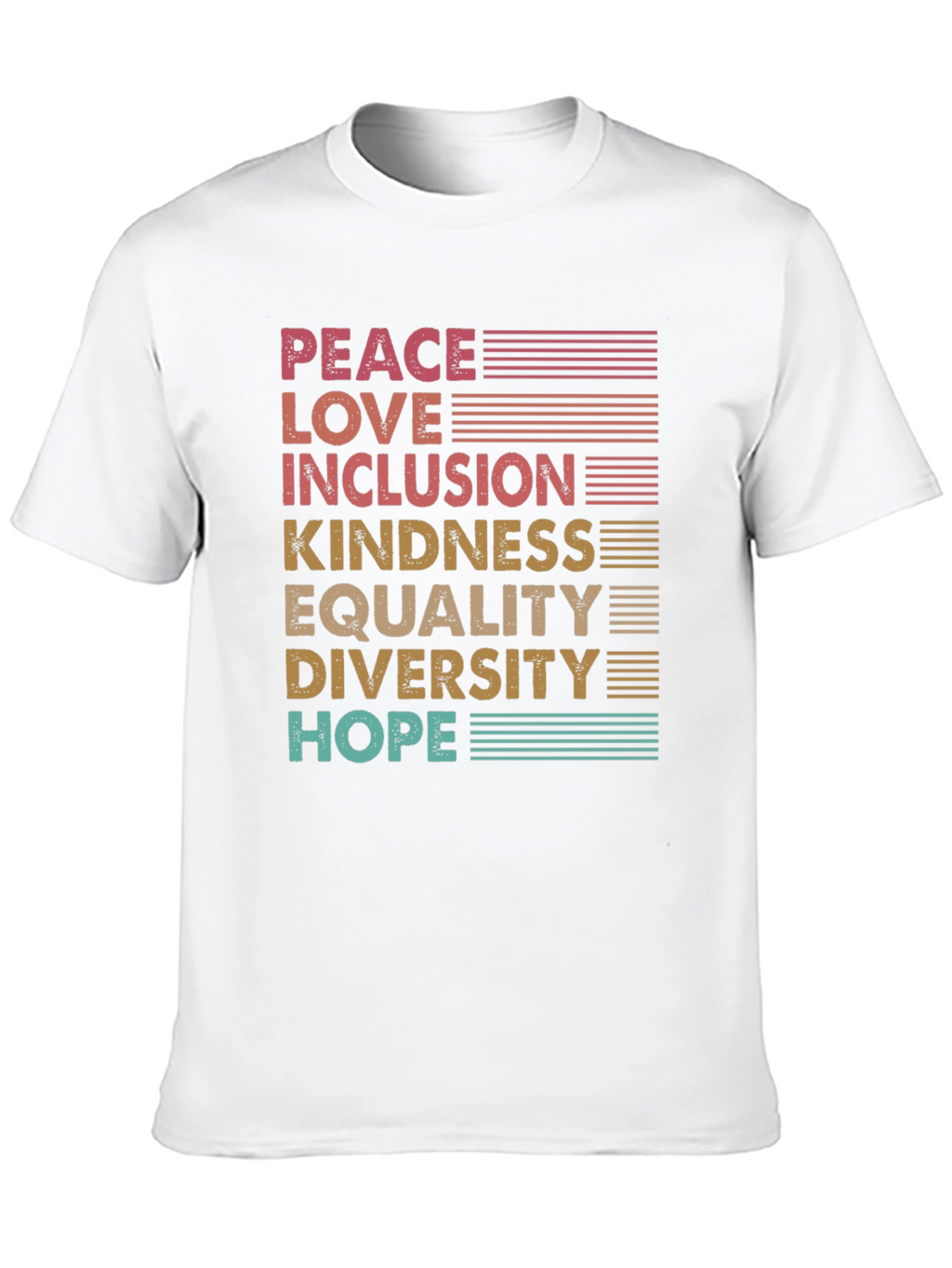 Peace Love Inclusion Equality T-Shirt