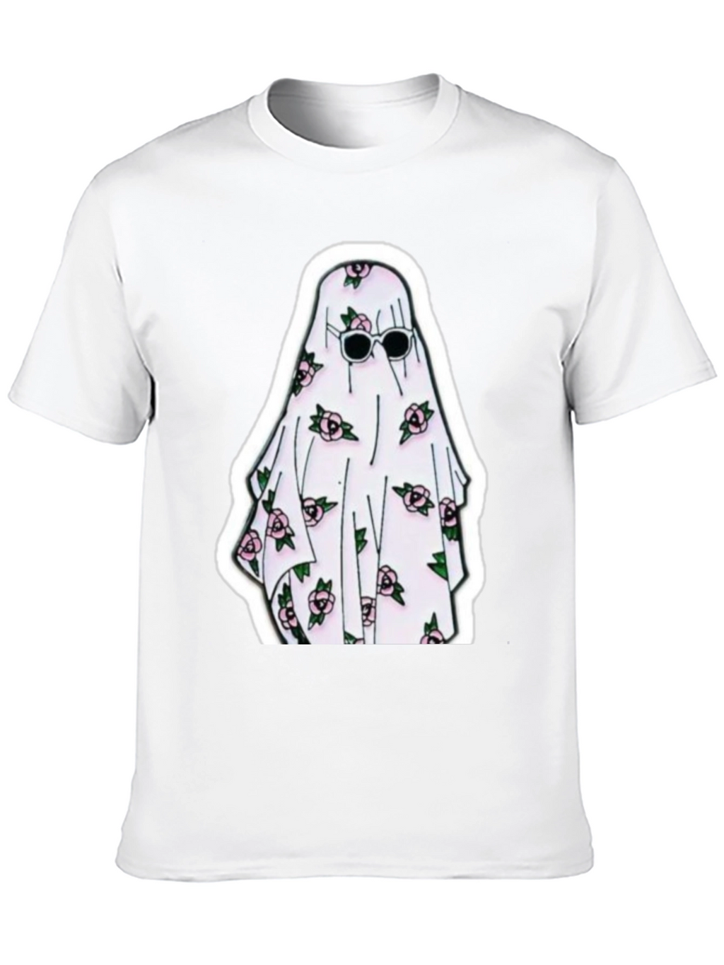 Ghost with Roses Graphic Tee