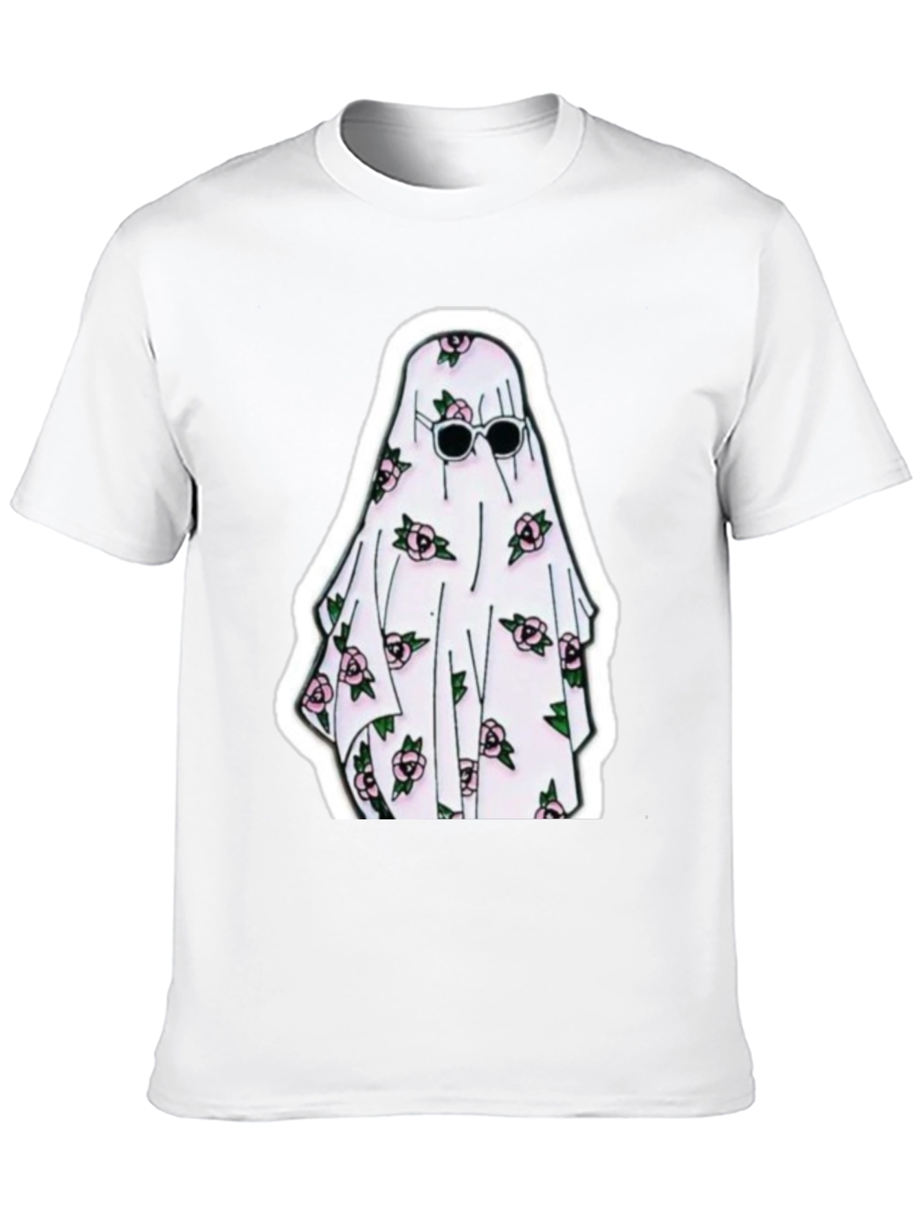 Ghost with Roses Graphic Tee