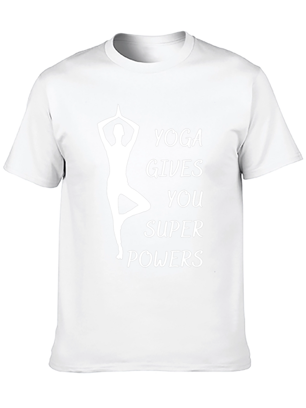 Yoga Gives You Super Powers Black T-Shirt