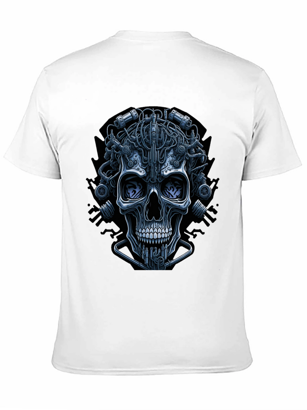 Cyberpunk Skull Graphic Tee - Edgy Streetwear