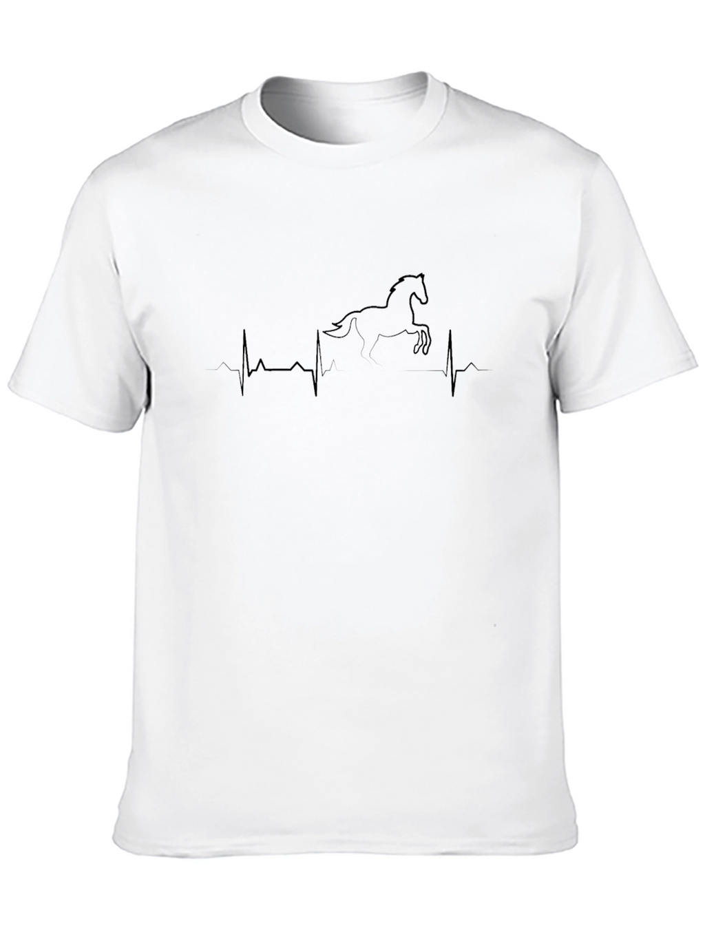 Horse Heartbeat T-Shirt - Equestrian Style