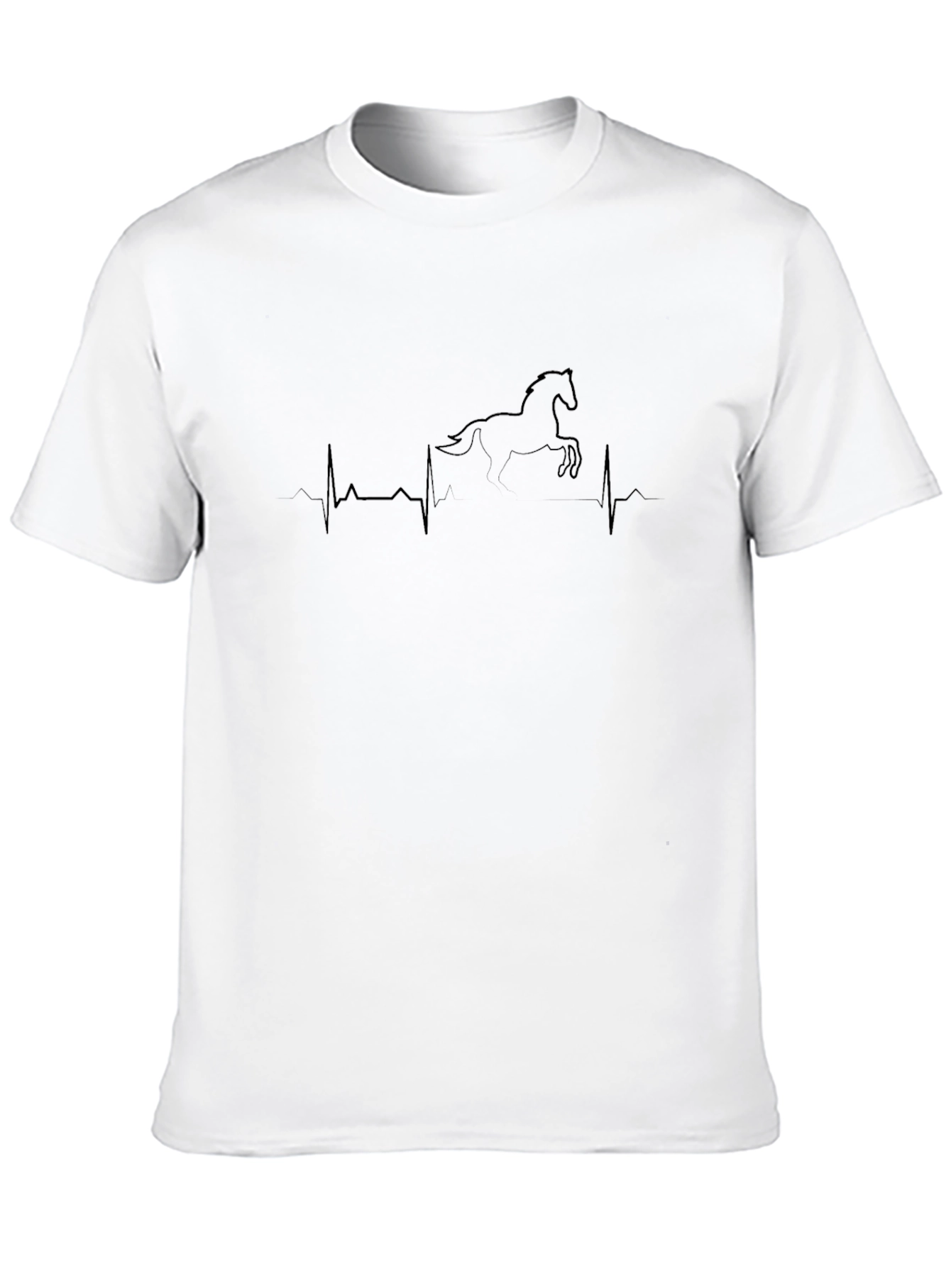 Horse Heartbeat T-Shirt - Equestrian Style