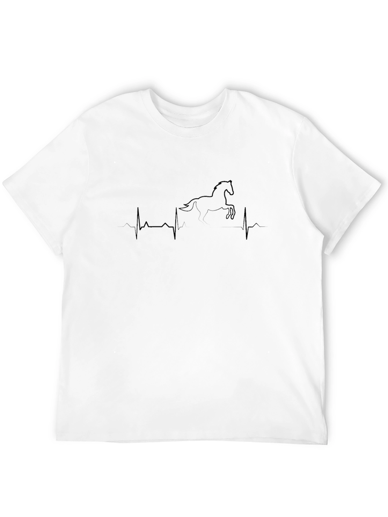Horse Heartbeat T-Shirt - Equestrian Style