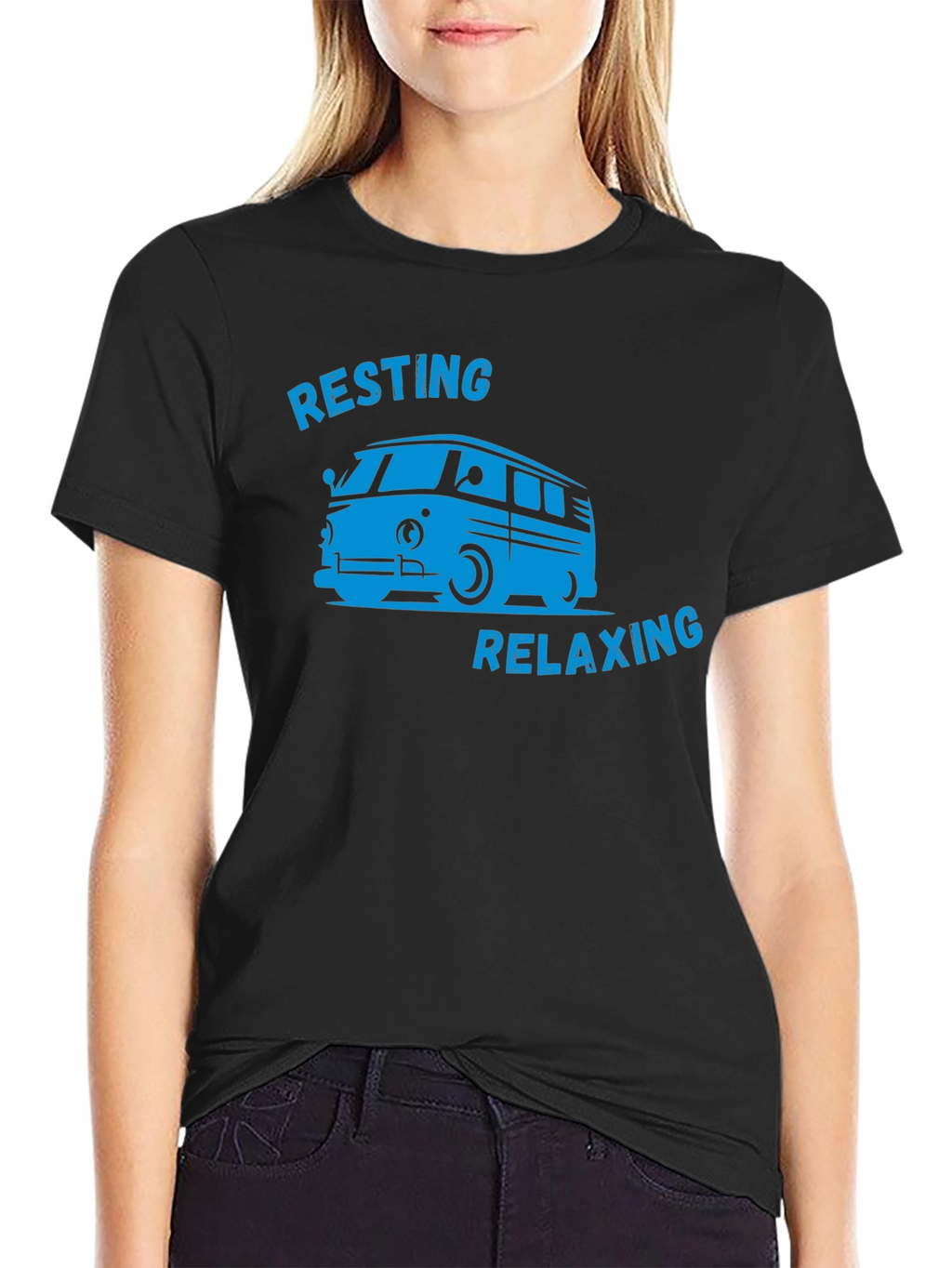 Resting Relaxing Van Graphic T-Shirt