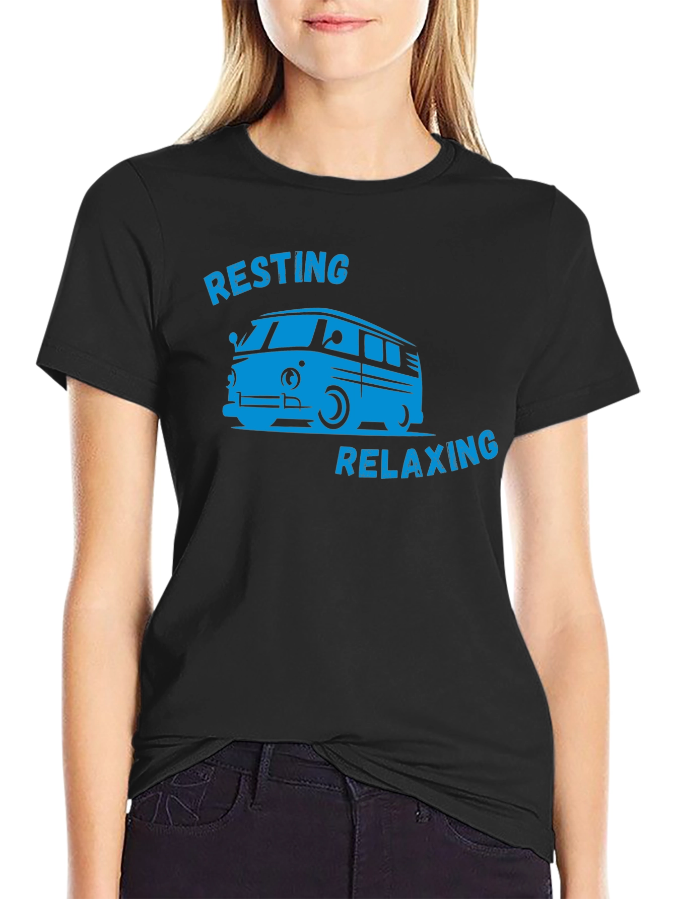 Resting Relaxing Van Graphic T-Shirt
