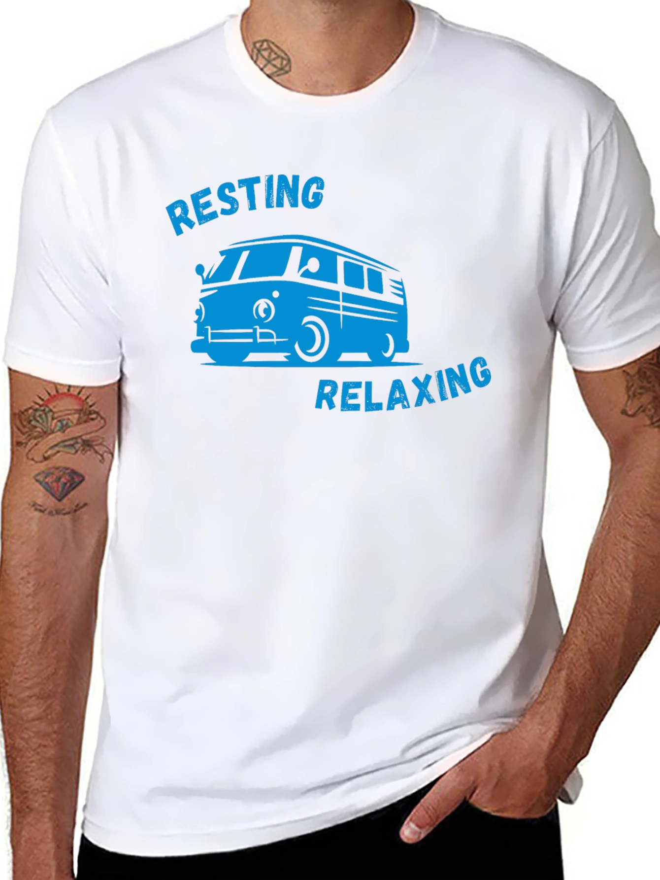 Resting Relaxing Van Graphic T-Shirt