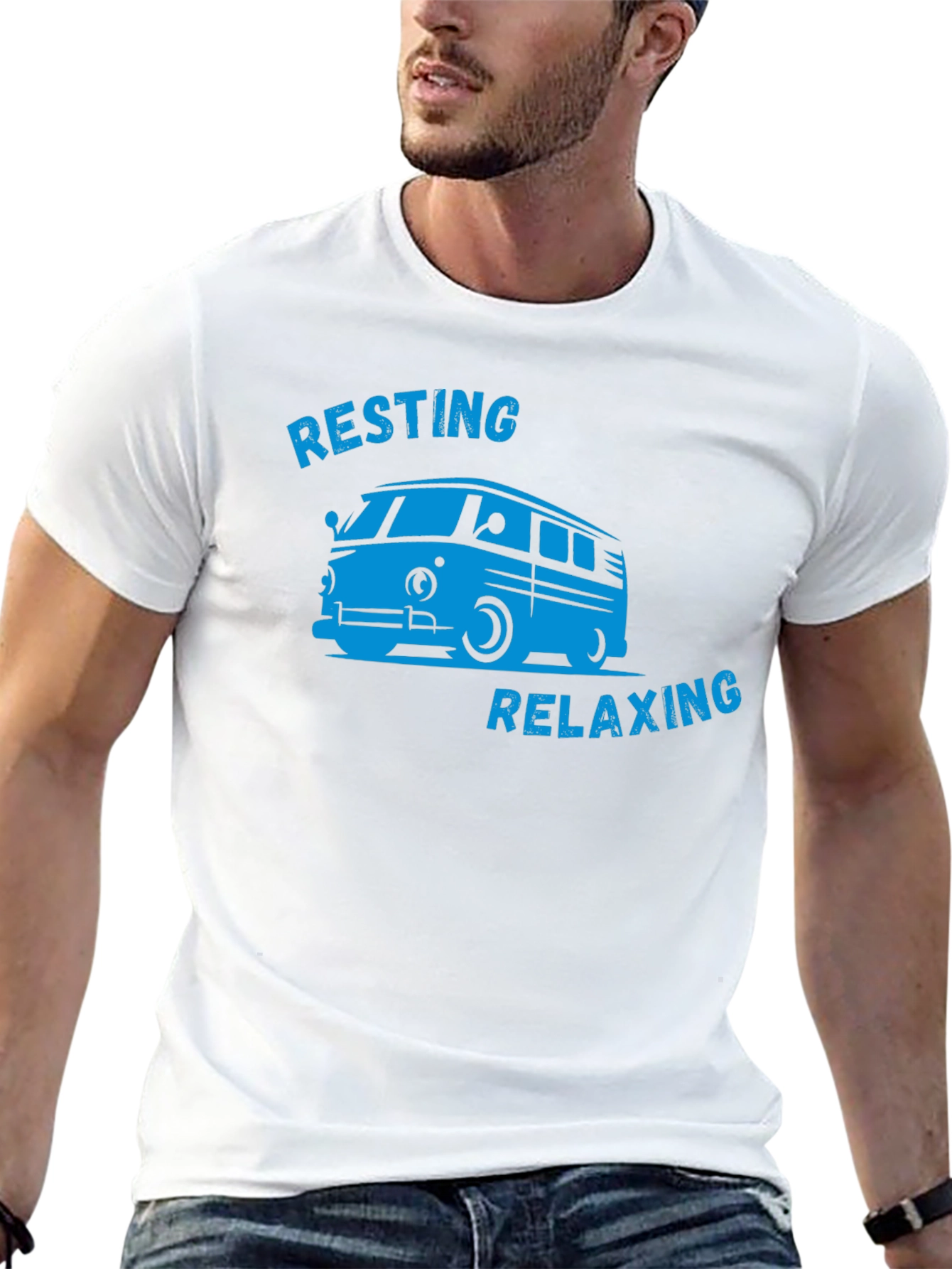 Resting Relaxing Van Graphic T-Shirt