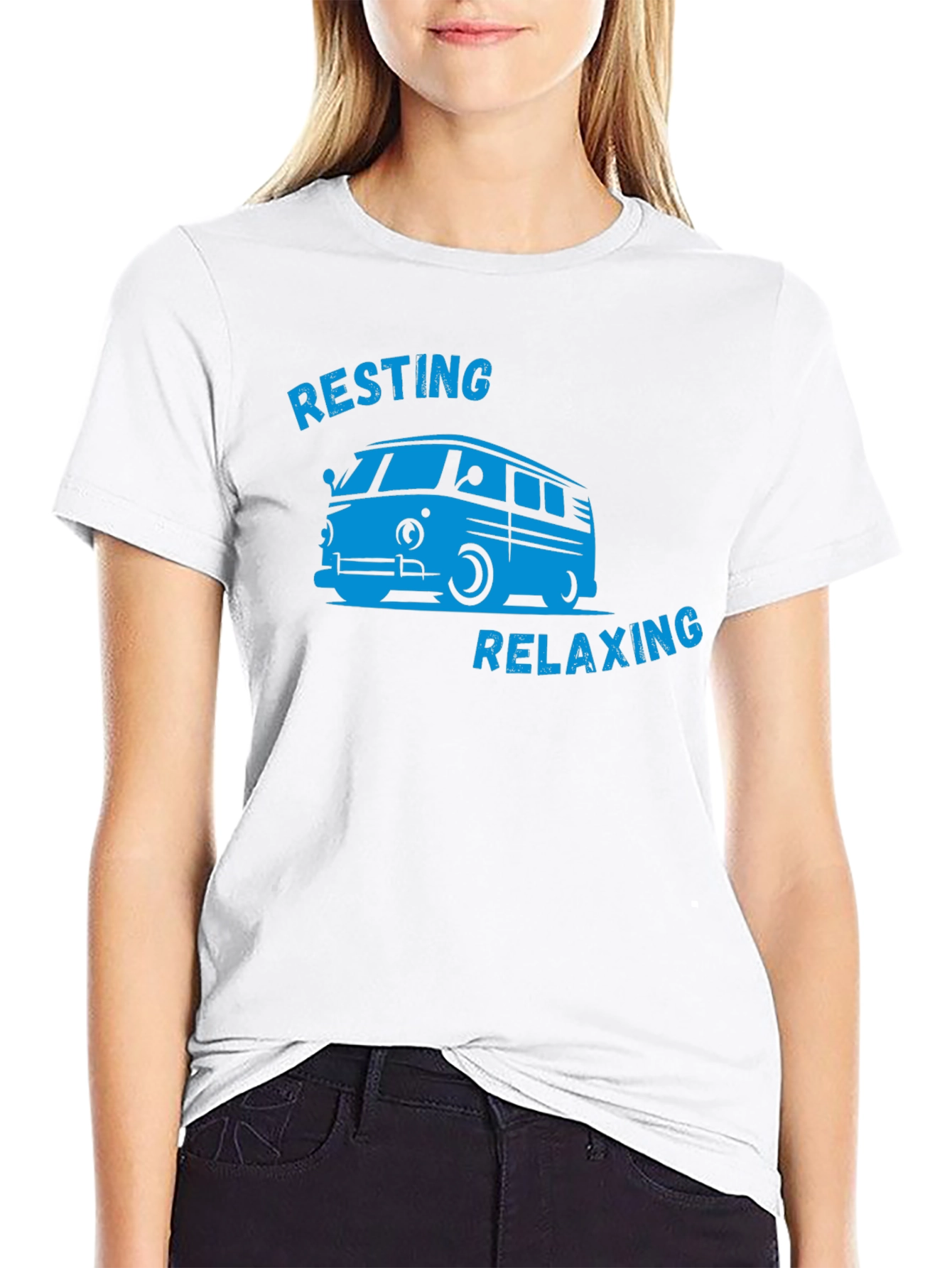Resting Relaxing Van Graphic T-Shirt