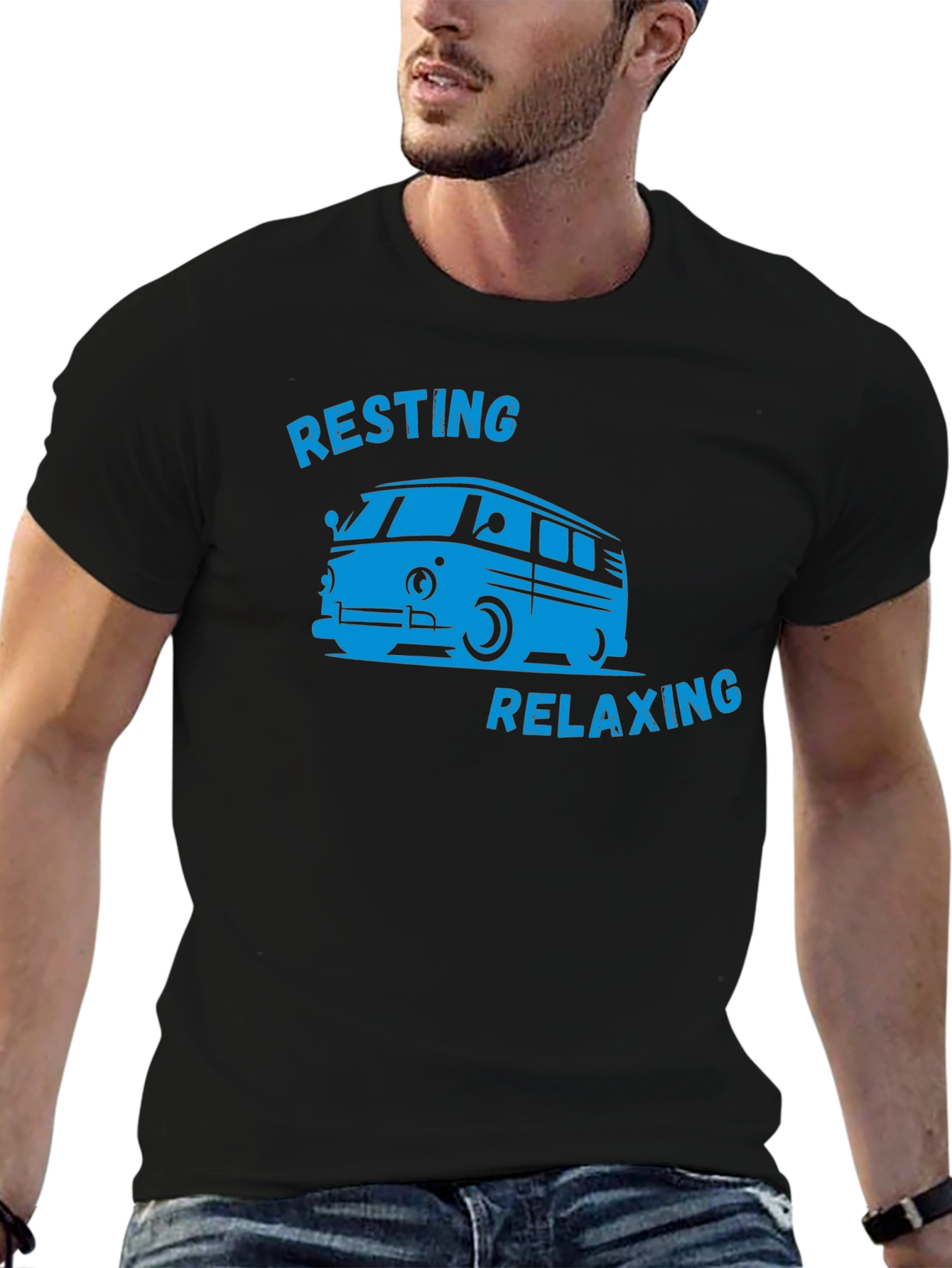 Resting Relaxing Van Graphic T-Shirt