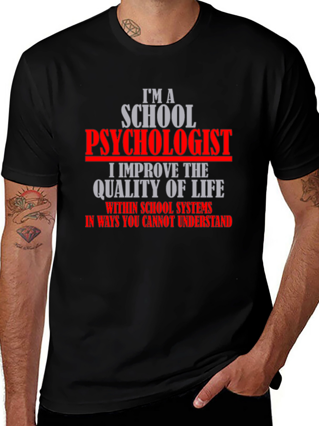 School Psychologist T-Shirt - Improve Life Quality