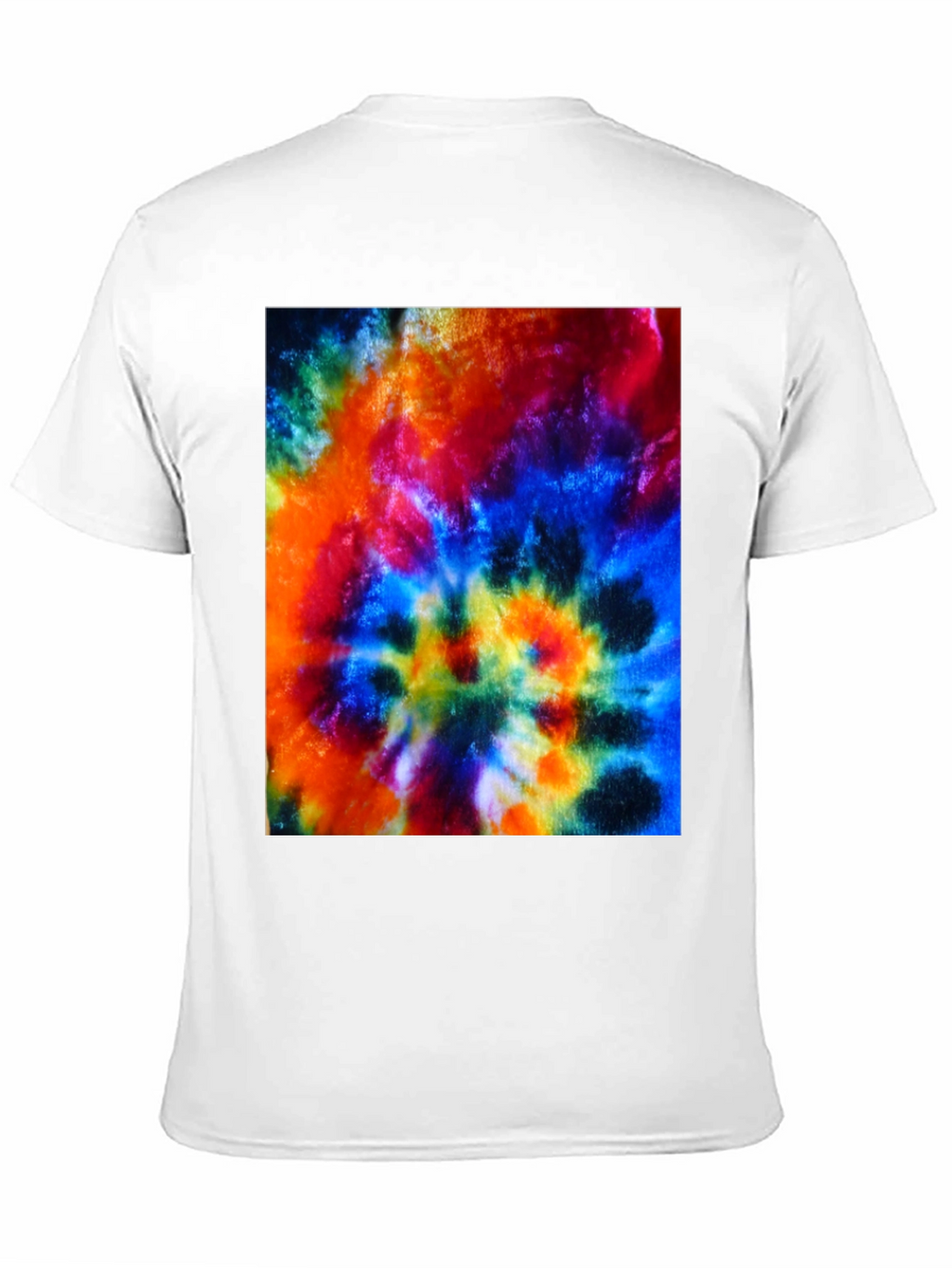 Psychedelic Tie-Dye Graphic Black T-Shirt