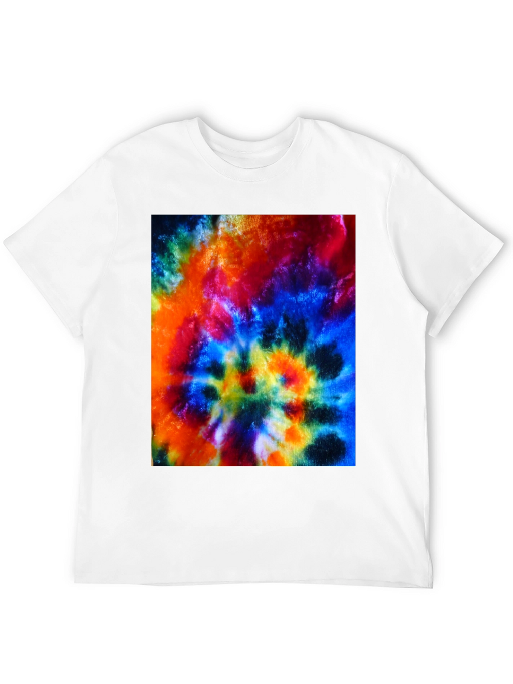 Psychedelic Tie-Dye Graphic Black T-Shirt