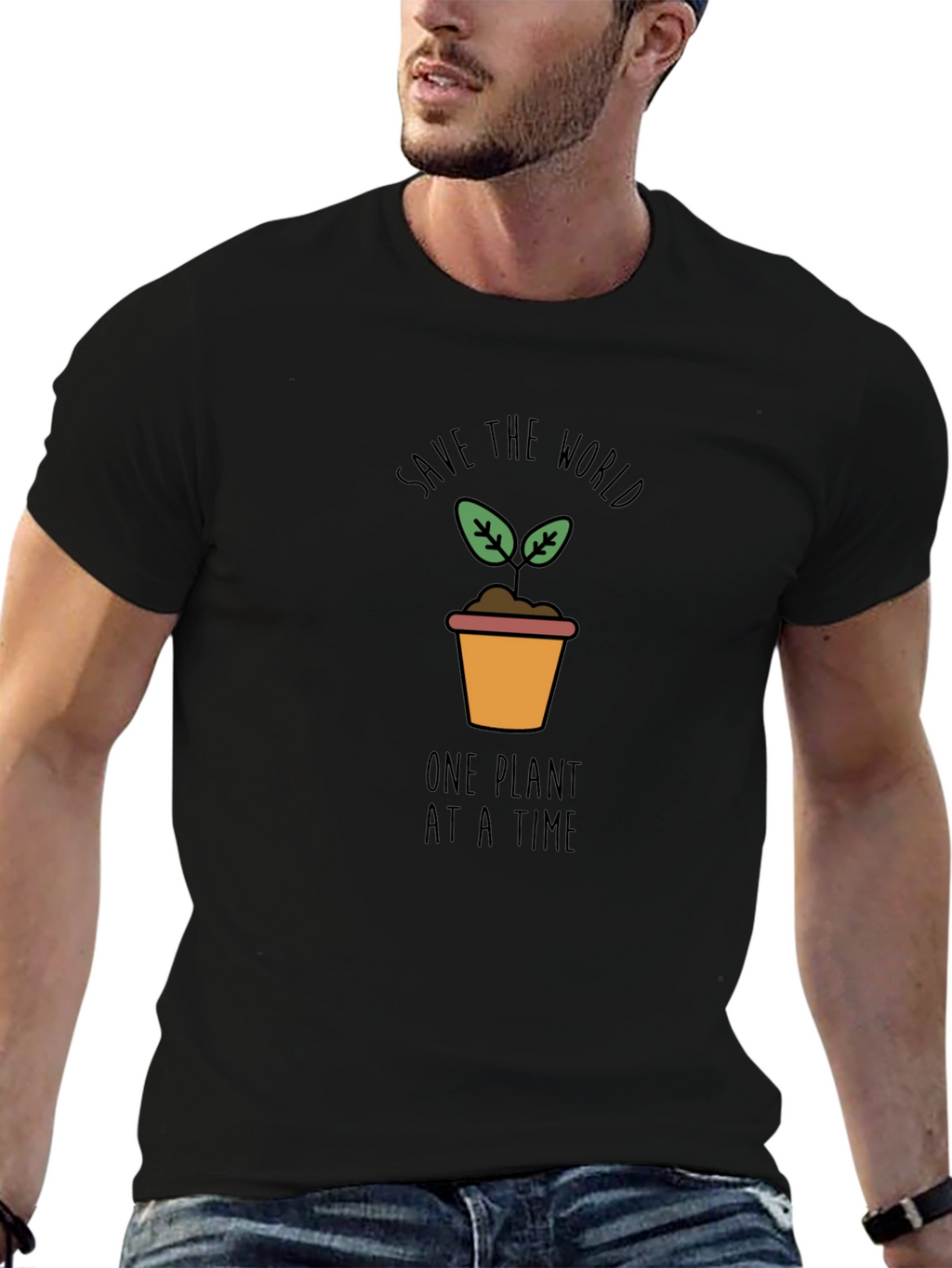 Eco-Friendly Save the World Graphic Tee
