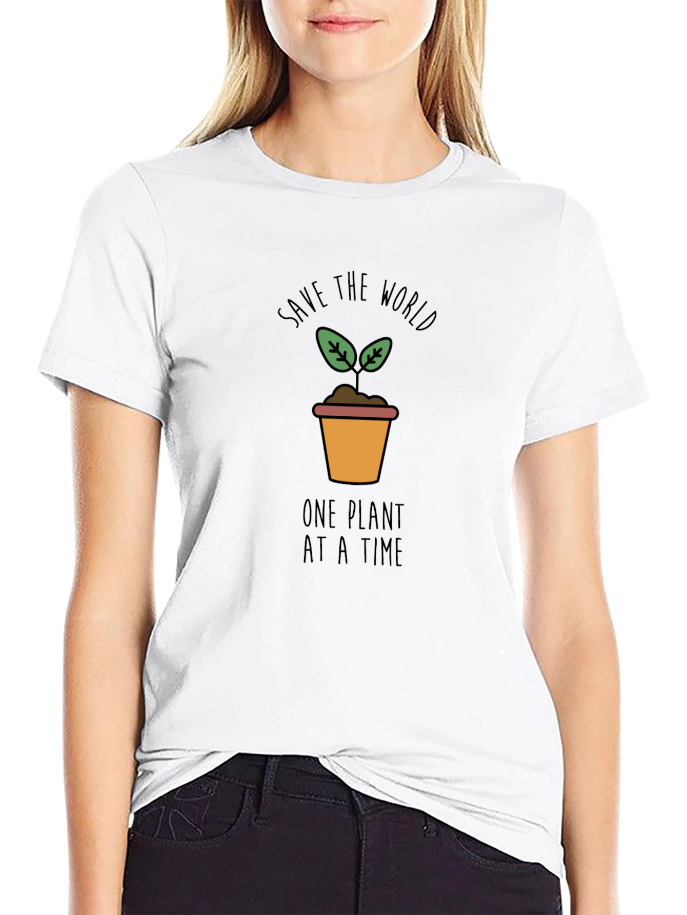 Eco-Friendly Save the World Graphic Tee
