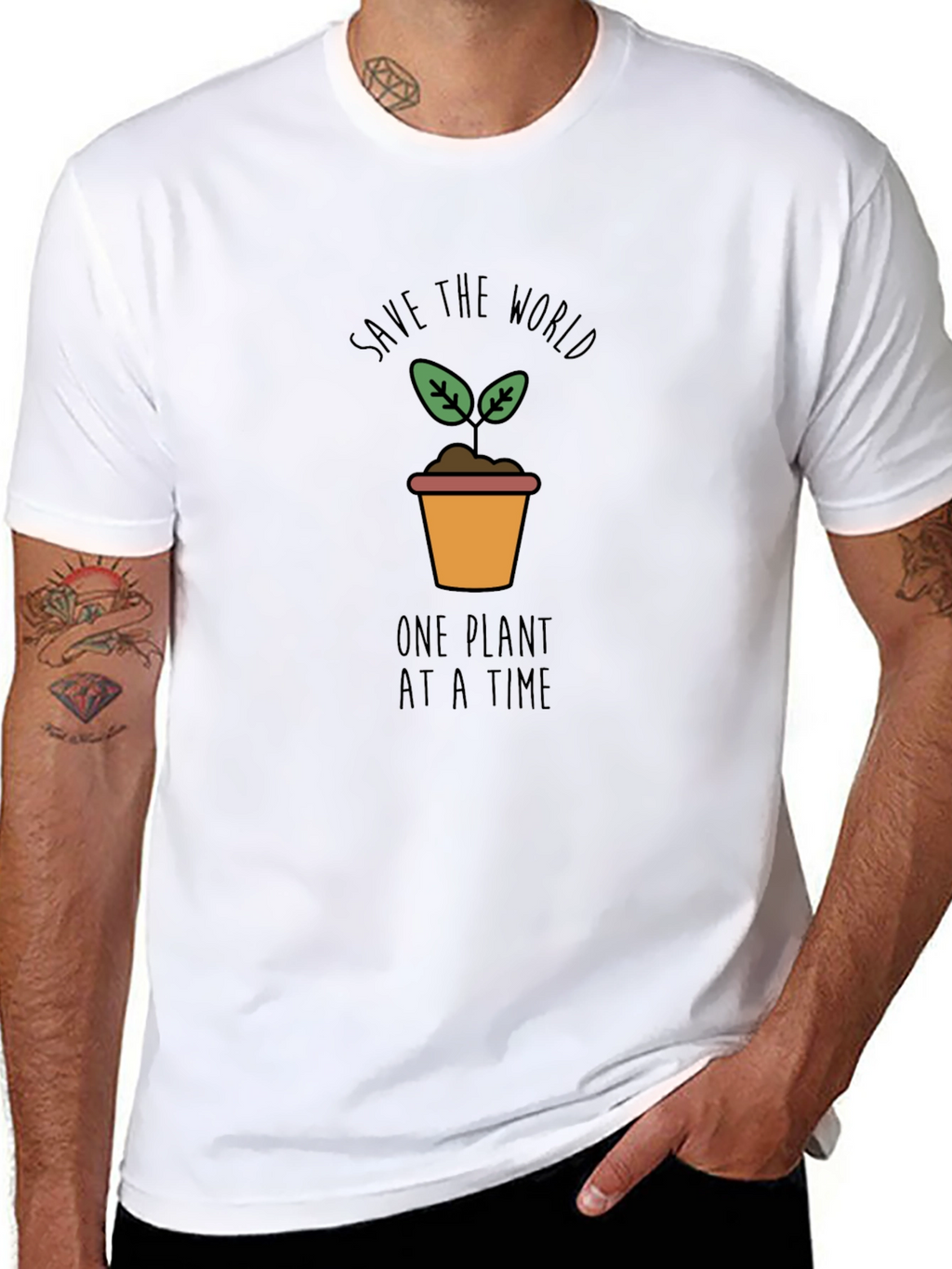 Eco-Friendly Save the World Graphic Tee