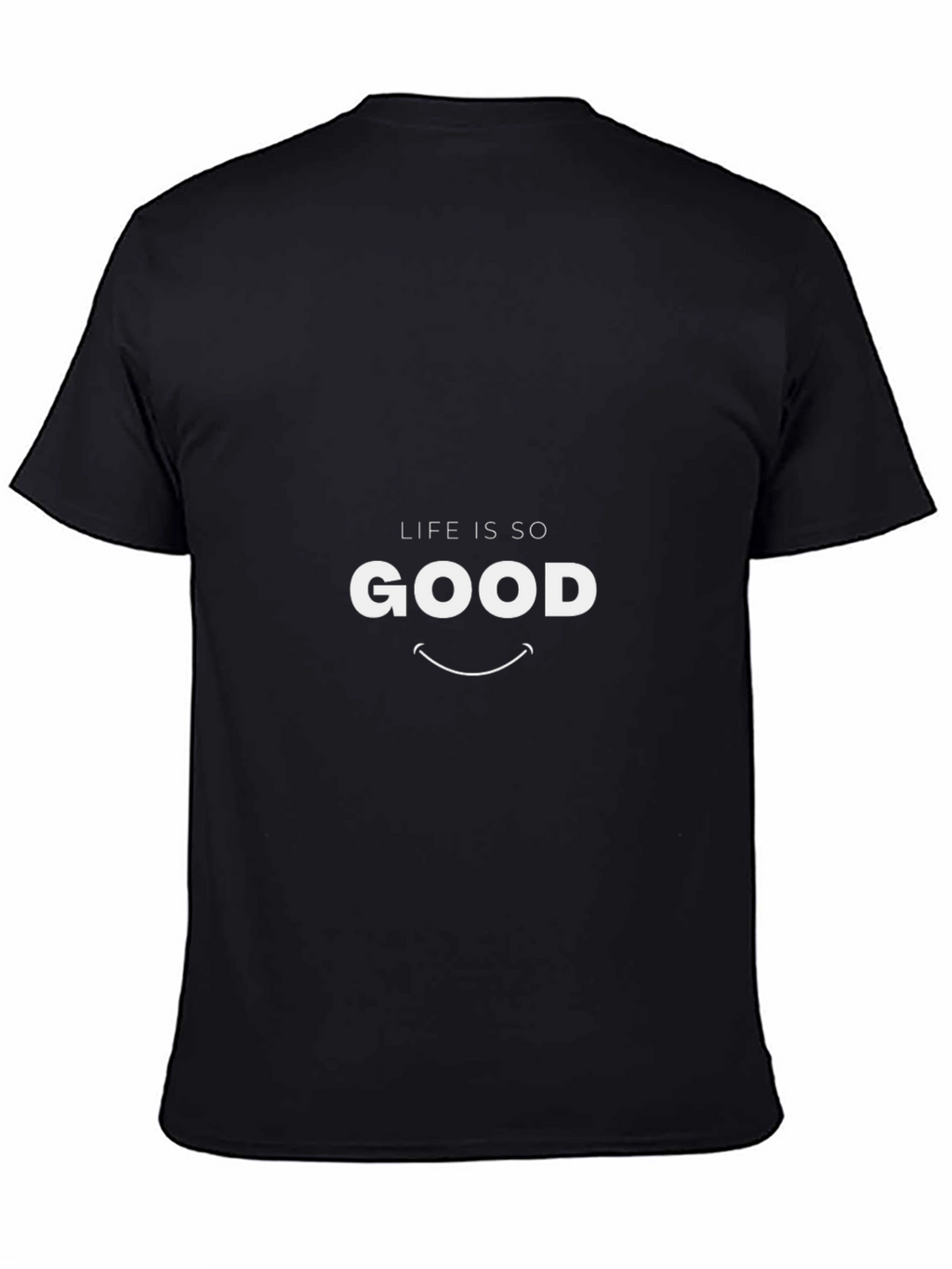 Life is So Good Black Graphic Tee