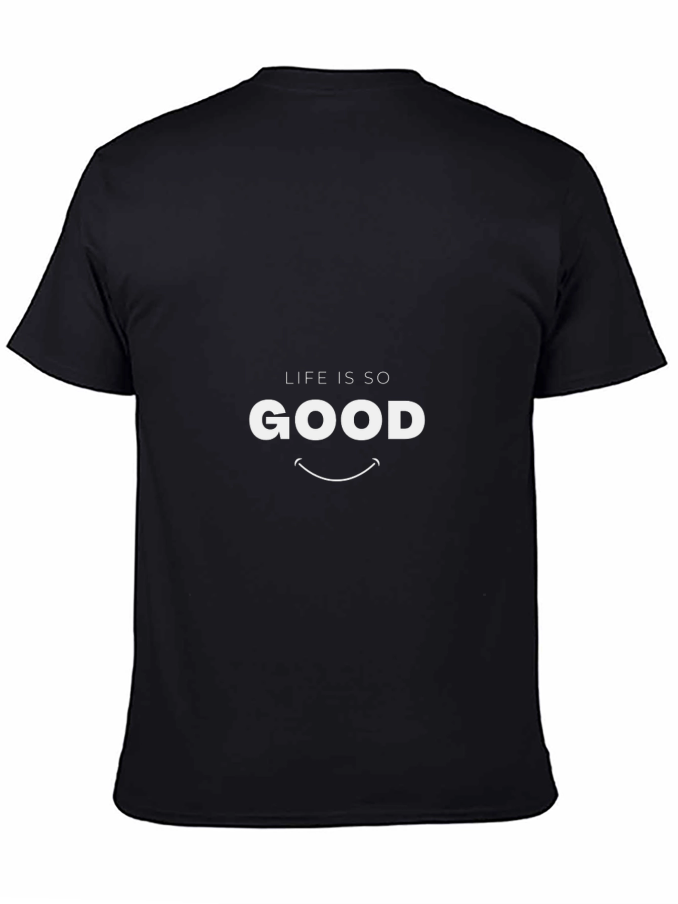 Life is So Good Black Graphic Tee